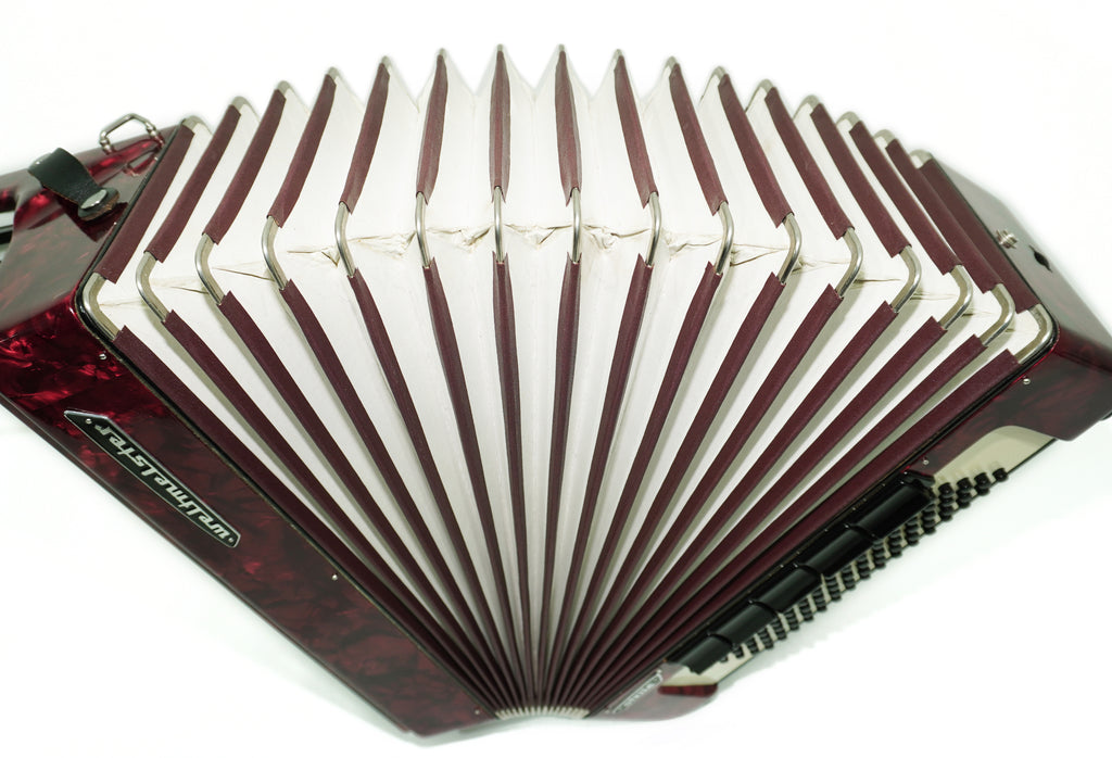 Weltmeister Stella Accordion 96 Bass, German Accordian Instrument, New Straps and Soft Case for Gift, Original Keyboard Piano Acordeone, 2688