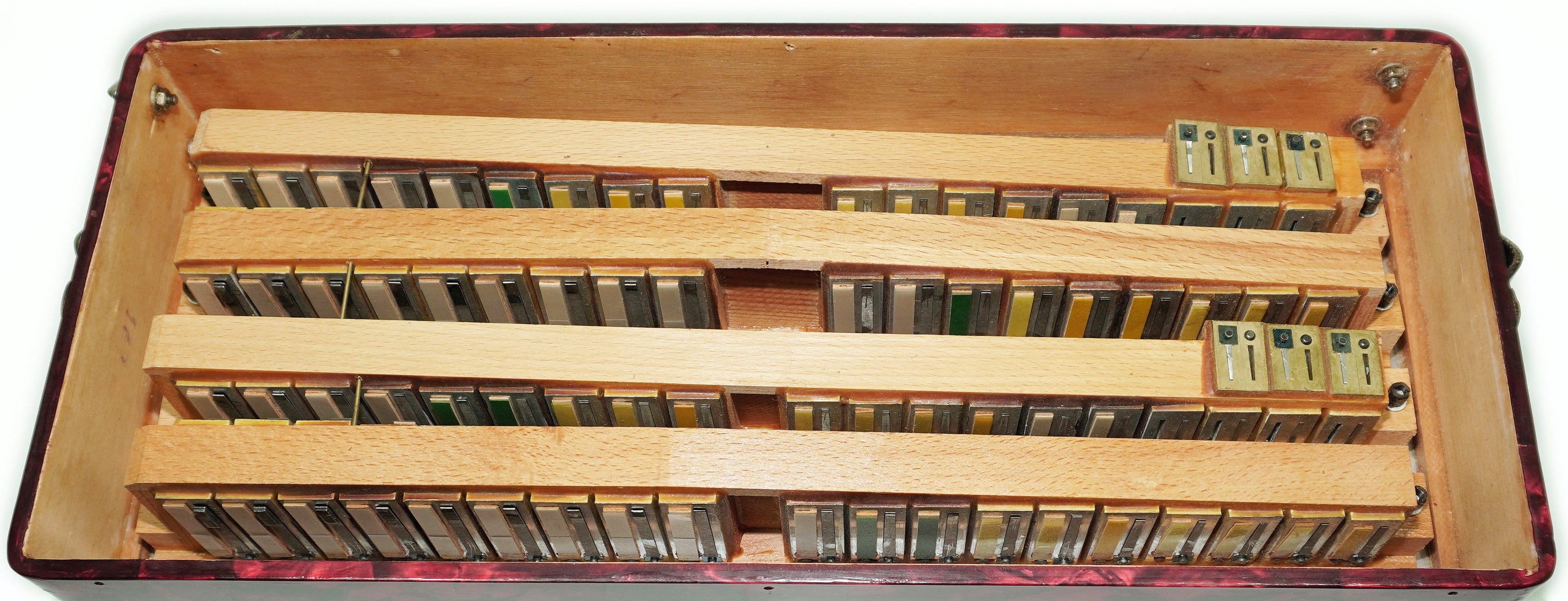 Weltmeister Stella Accordion 96 Bass, German Accordian Instrument, New Straps and Soft Case for Gift, Original Keyboard Piano Acordeone, 2688