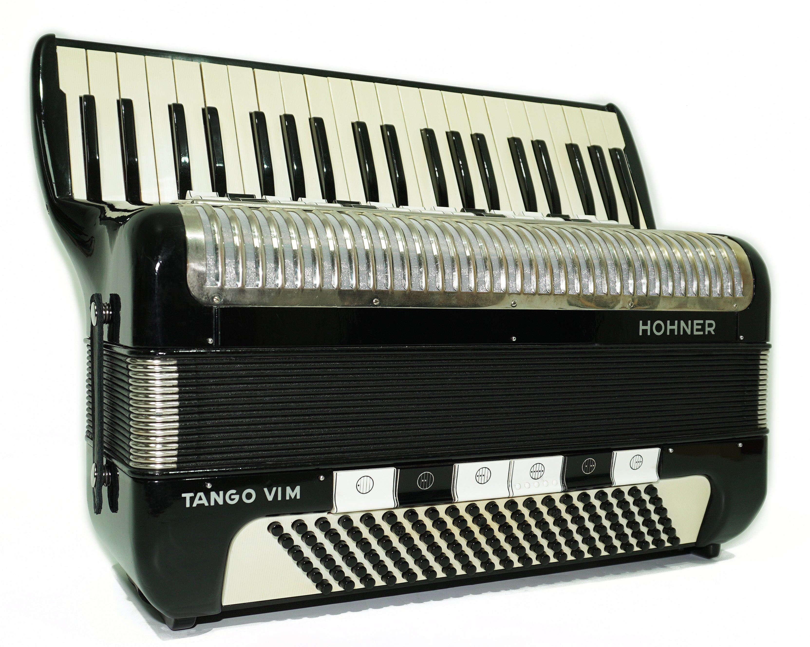 Hohner Tango VIM Accordion 120 Bass, made in Germany, Vintage Piano Accordion, incl. New Straps and Soft Case, 2694