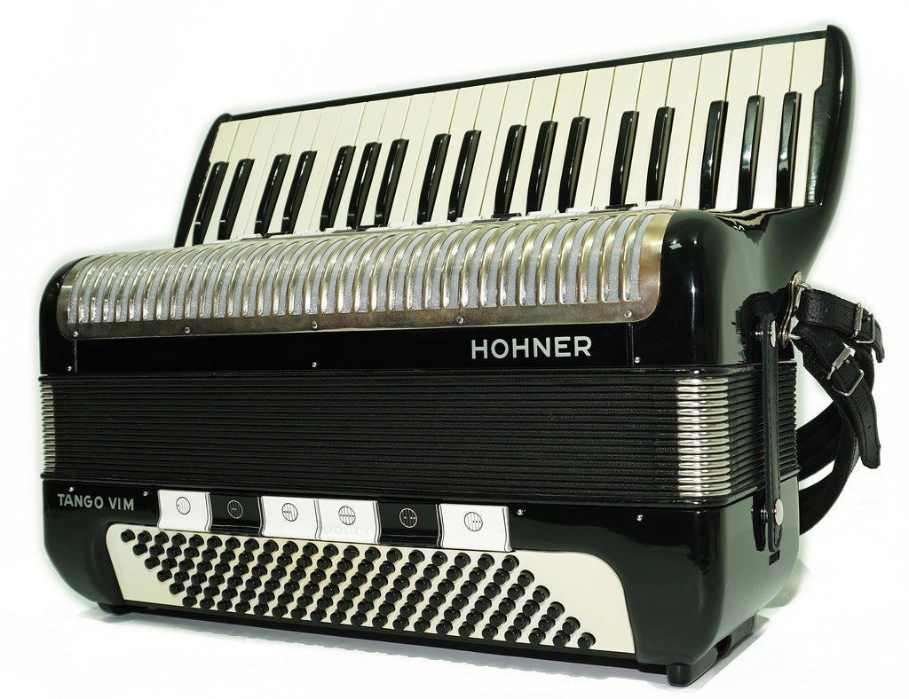 Hohner Tango VIM Accordion 120 Bass, made in Germany, Vintage Piano Accordion, incl. New Straps and Soft Case, 2694