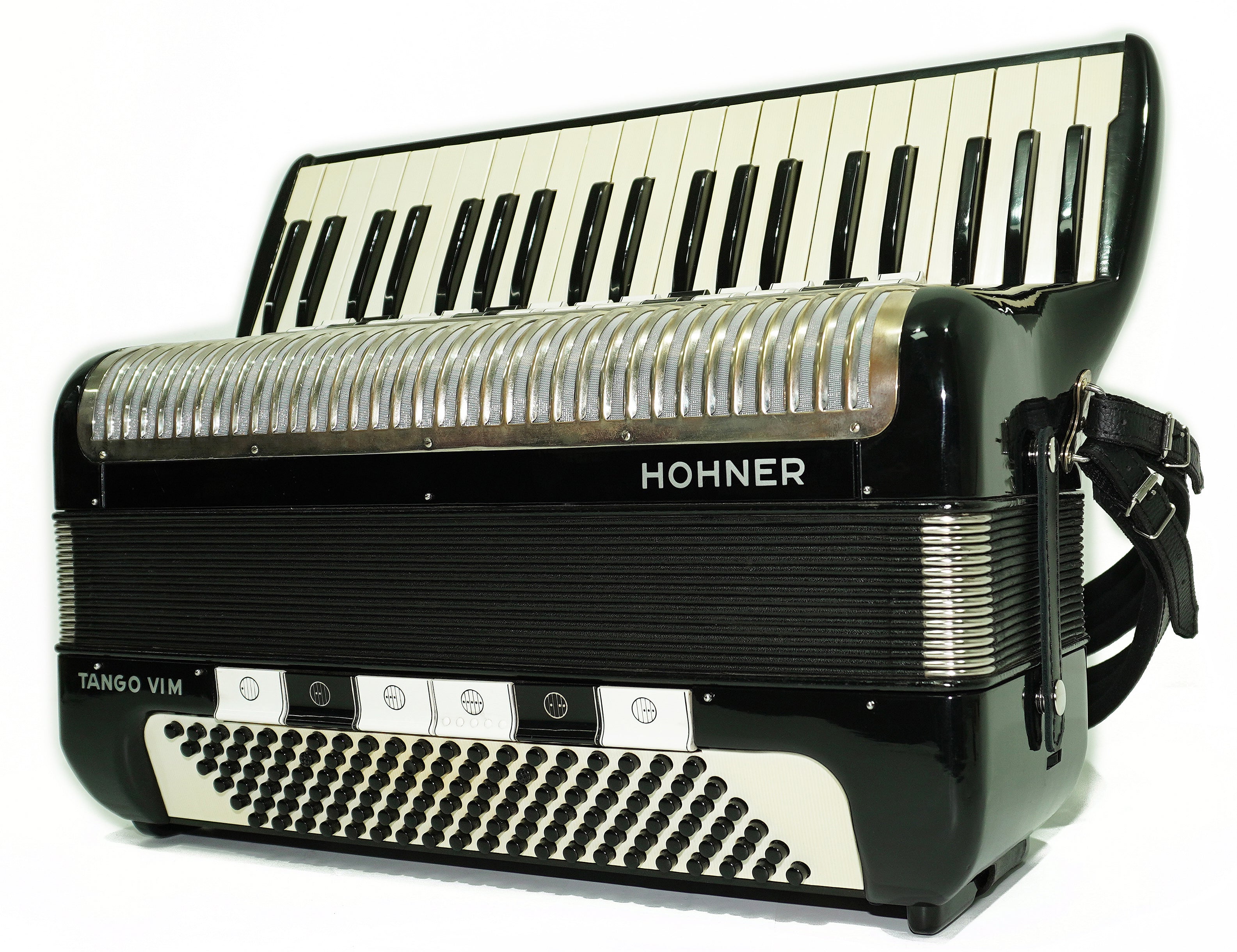 Hohner Tango VIM Accordion 120 Bass, made in Germany, Vintage Piano Accordion, incl. New Straps and Soft Case, 2694