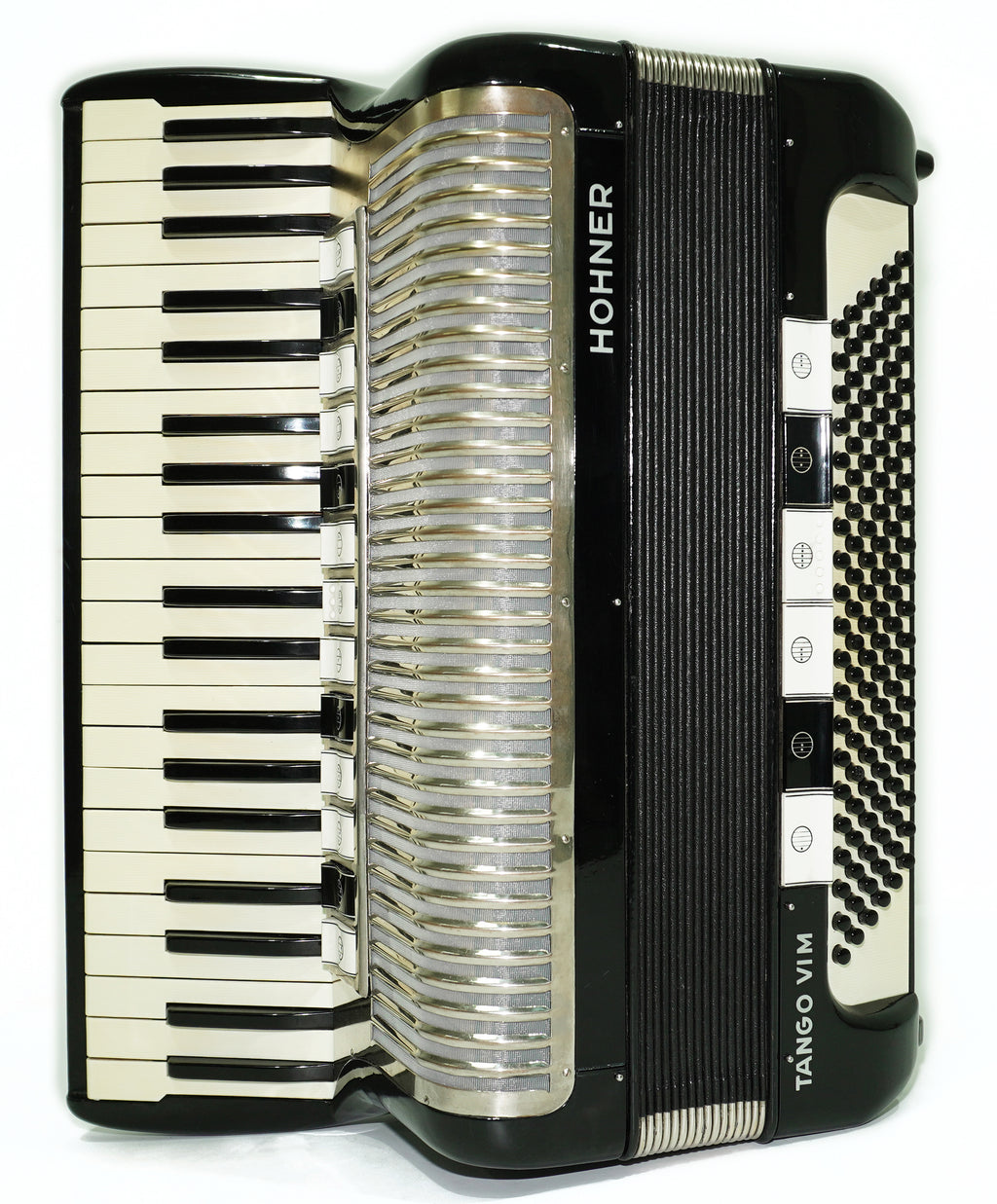 Hohner Tango VIM Accordion 120 Bass, made in Germany, Vintage Piano Accordion, incl. New Straps and Soft Case, 2694