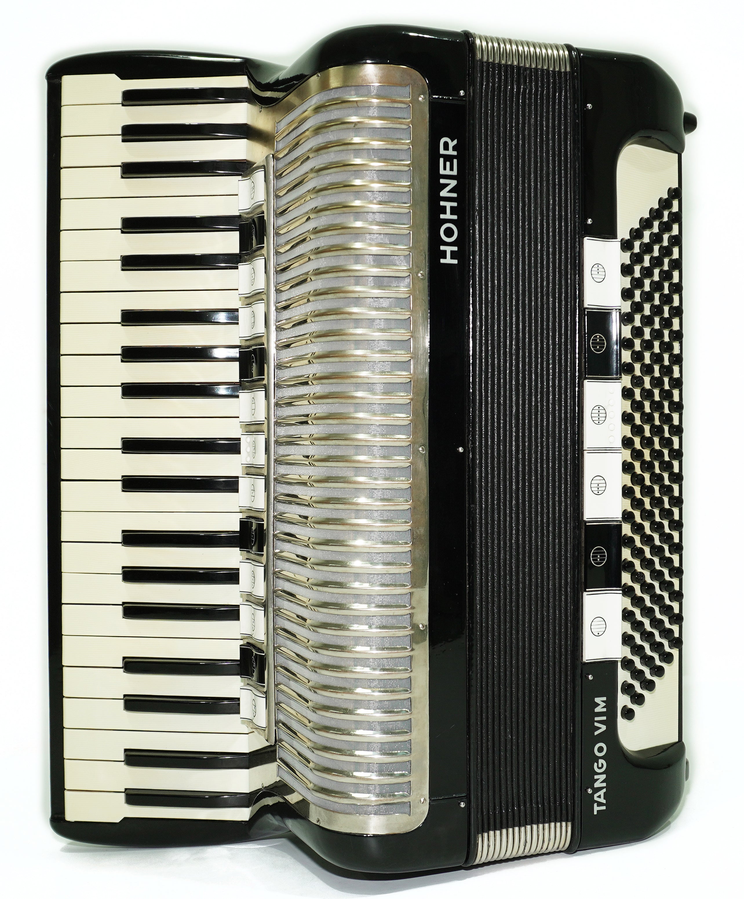 Hohner Tango VIM Accordion 120 Bass, made in Germany, Vintage Piano Accordion, incl. New Straps and Soft Case, 2694