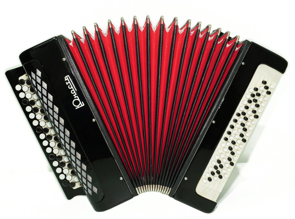 Free Bass Button Accordion Lightweight Tula Russian Bayan Yunost 80 Bass, New Straps, Vintage Bayan Accordian, 2692