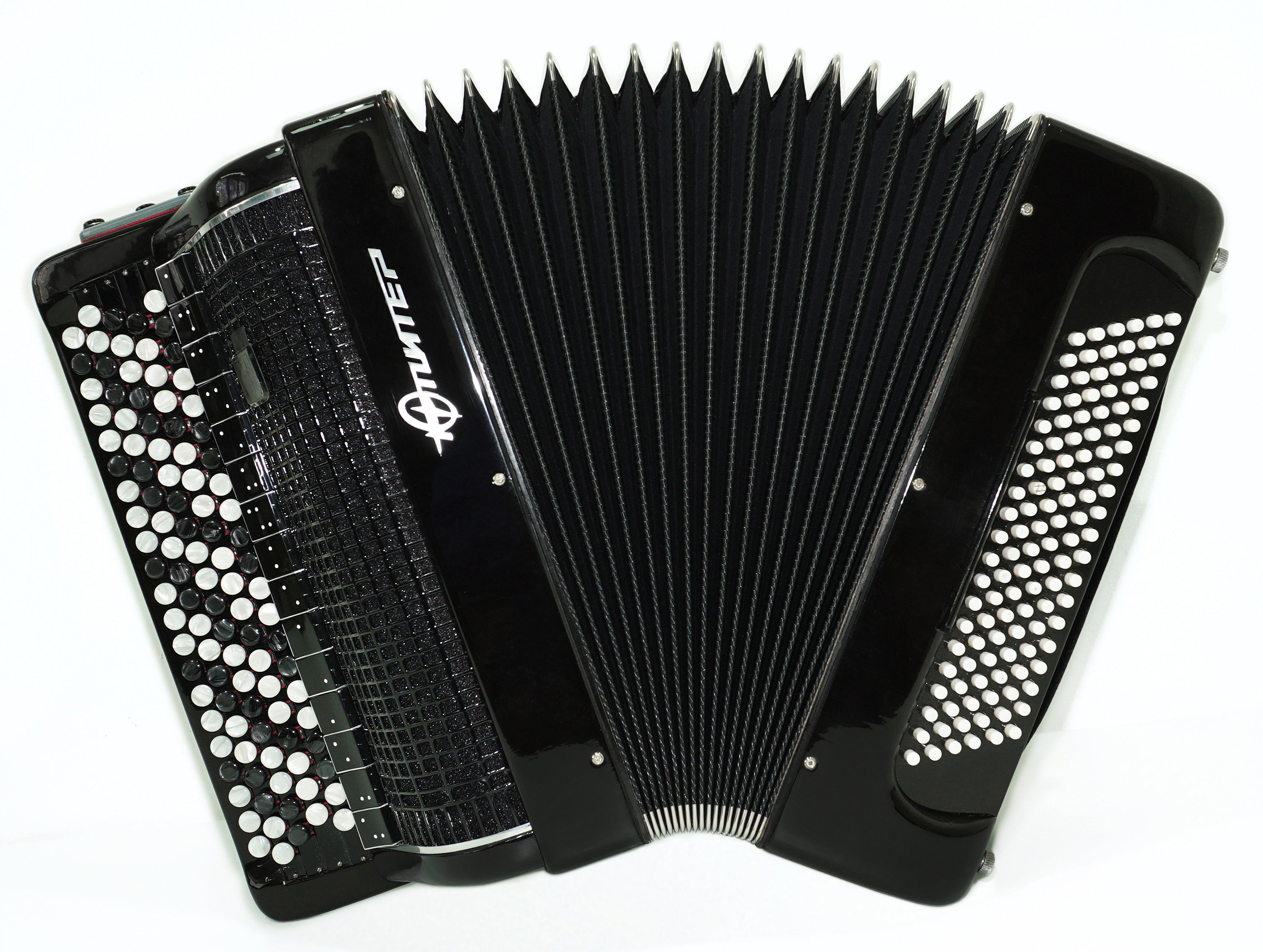 Jupiter Lux Button Accordion 120 Bass 5 Row Concert Bayan B Griff Double Cassotto Converter Free Bass and Stradella, The Best Professional Musical Instrument! 2691