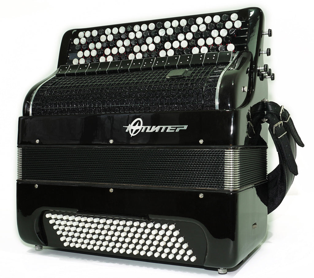Jupiter Lux Button Accordion 120 Bass 5 Row Concert Bayan B Griff Double Cassotto Converter Free Bass and Stradella, The Best Professional Musical Instrument! 2691