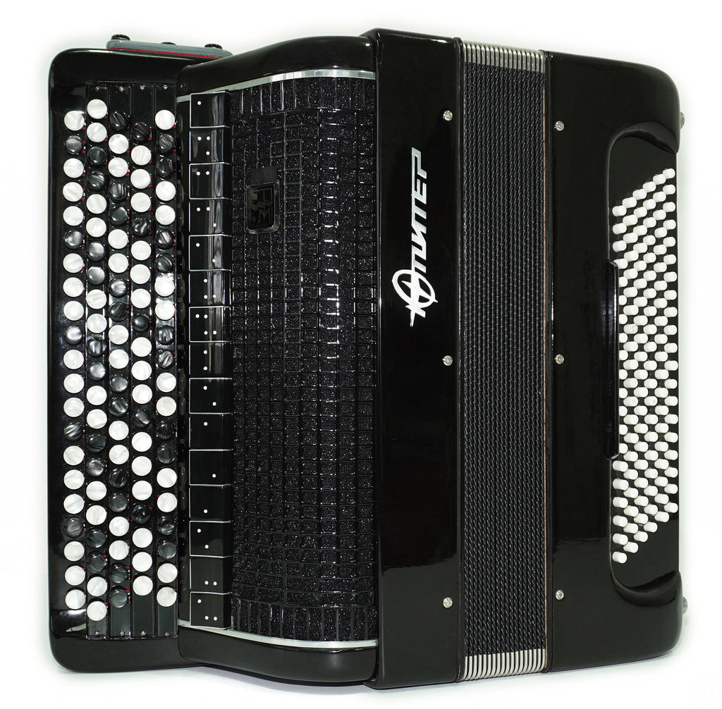 Jupiter Lux Button Accordion 120 Bass 5 Row Concert Bayan B Griff Double Cassotto Converter Free Bass and Stradella, The Best Professional Musical Instrument! 2691