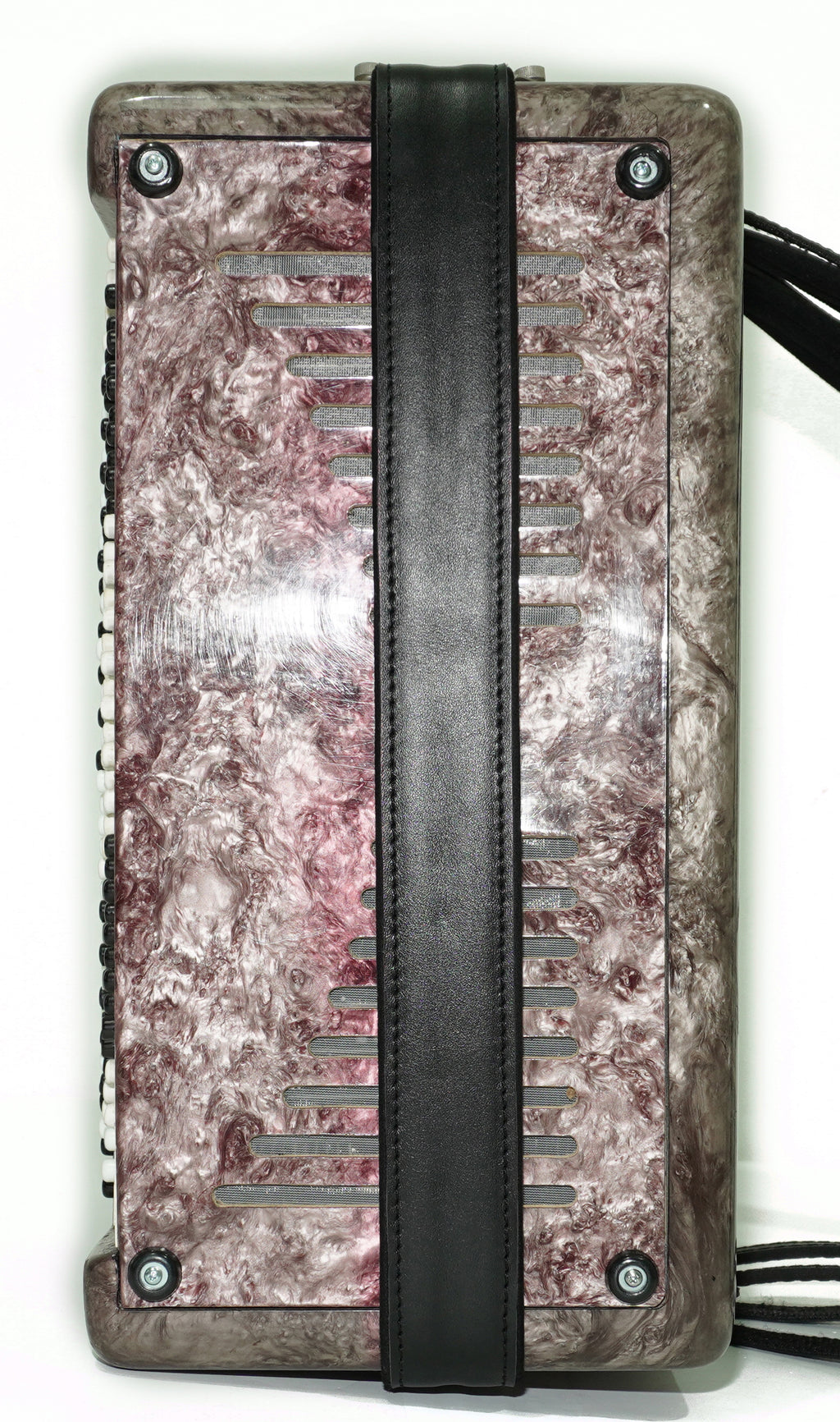Tula Russian Bayan Tulskiy, 3 Row Chromatic Button Accordion, Vintage Music Box B System, New Straps and Soft Case, 2699