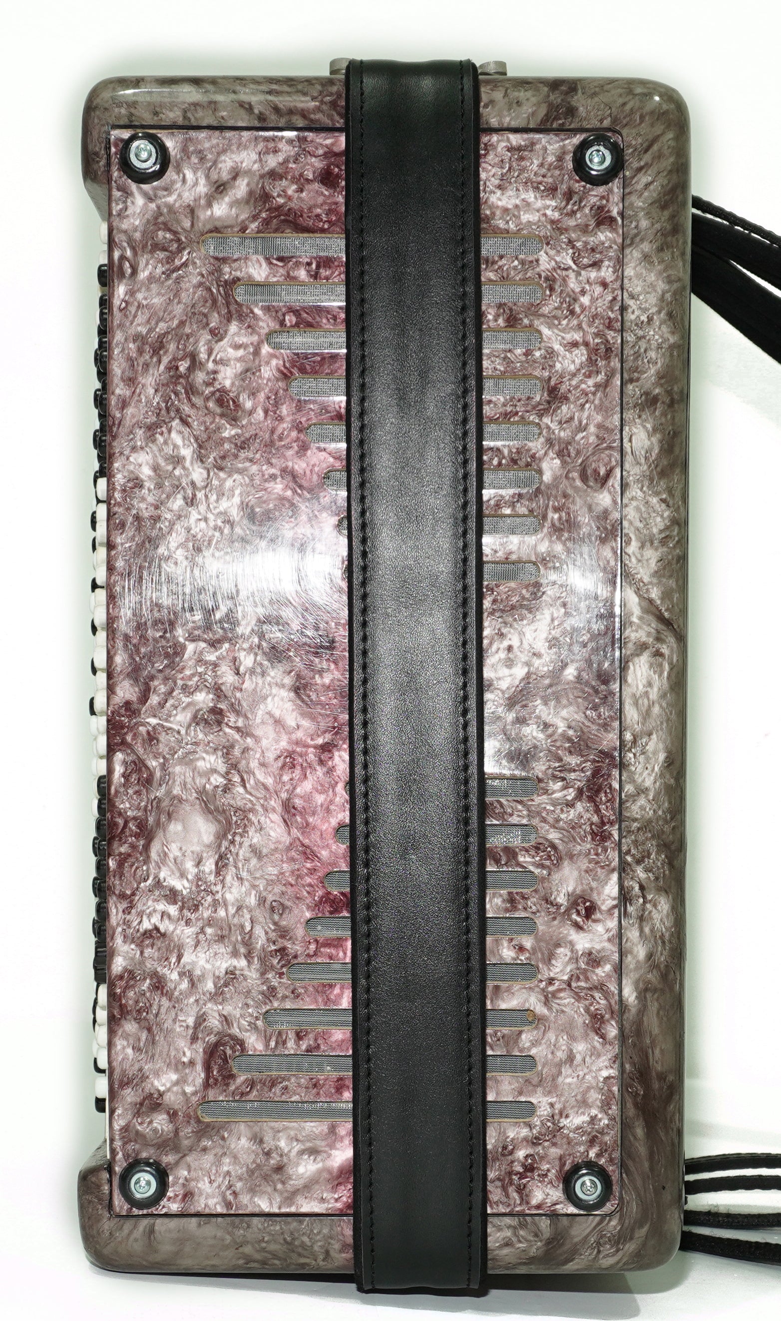 Tula Russian Bayan Tulskiy, 3 Row Chromatic Button Accordion, Vintage Music Box B System, New Straps and Soft Case, 2699