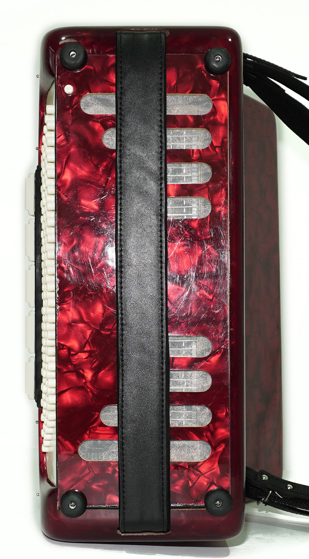 Weltmeister Accordion 120 Bass, German Full Size Keyboard Piano Accordian, New Straps and Soft Bag, 2730