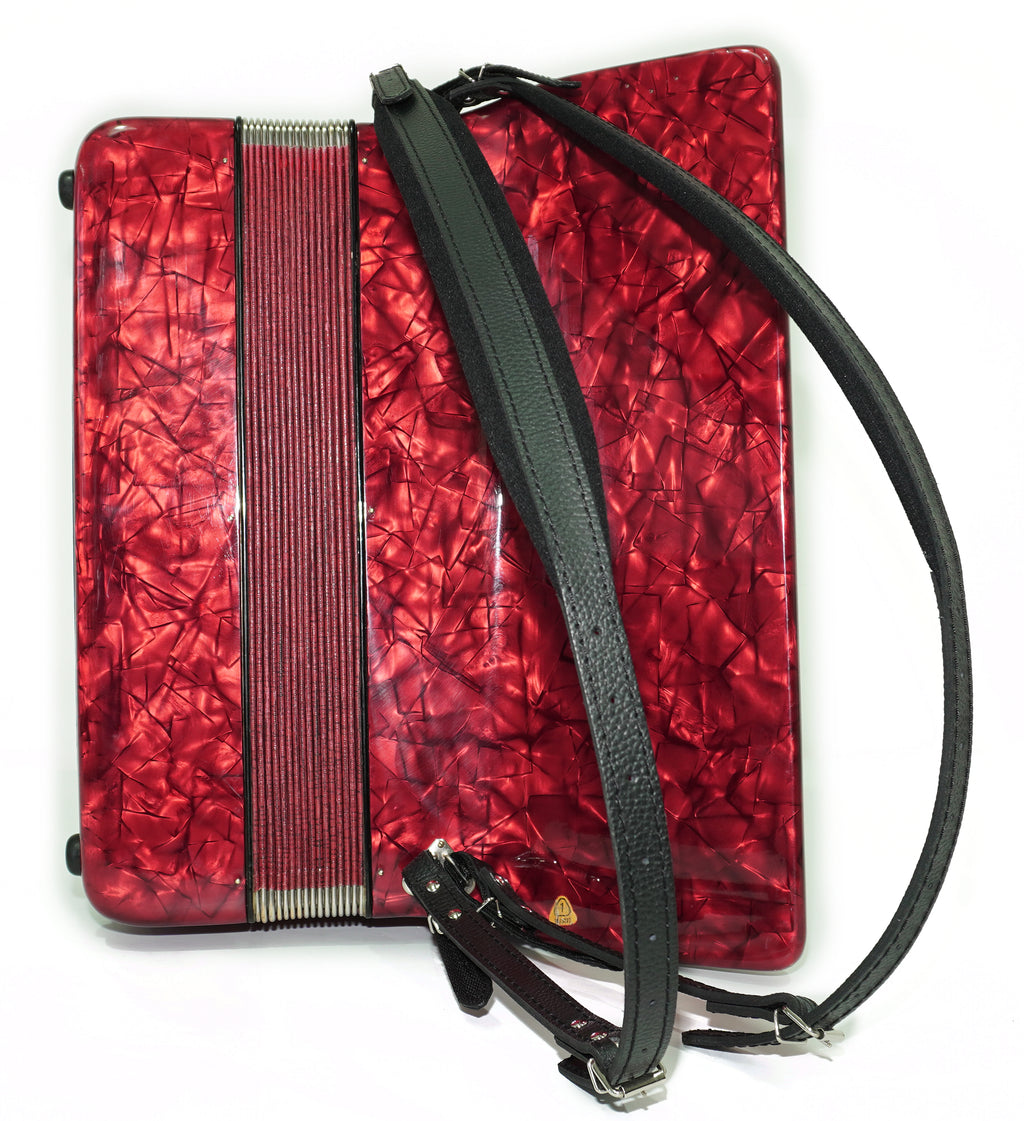 Weltmeister Accordion 120 Bass, German Full Size Keyboard Piano Accordian, New Straps and Soft Bag, 2730