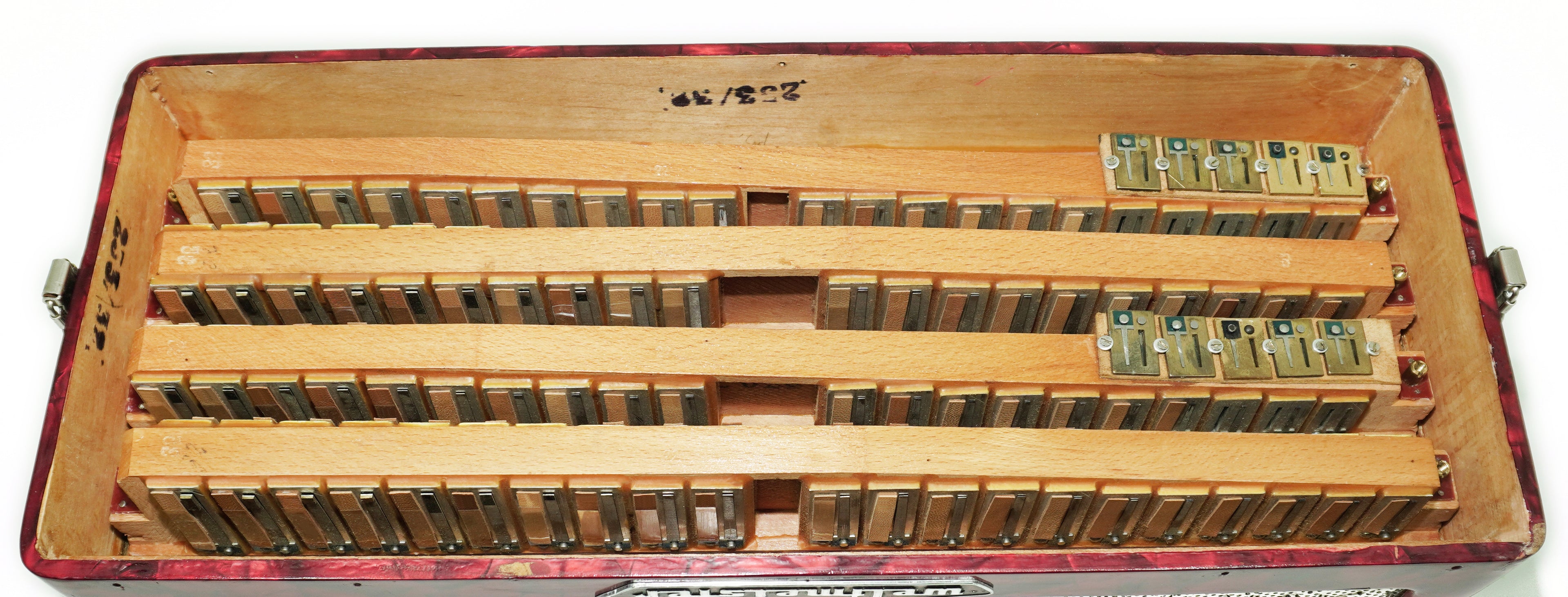 Weltmeister Accordion 120 Bass, German Full Size Keyboard Piano Accordian, New Straps and Soft Bag, 2730