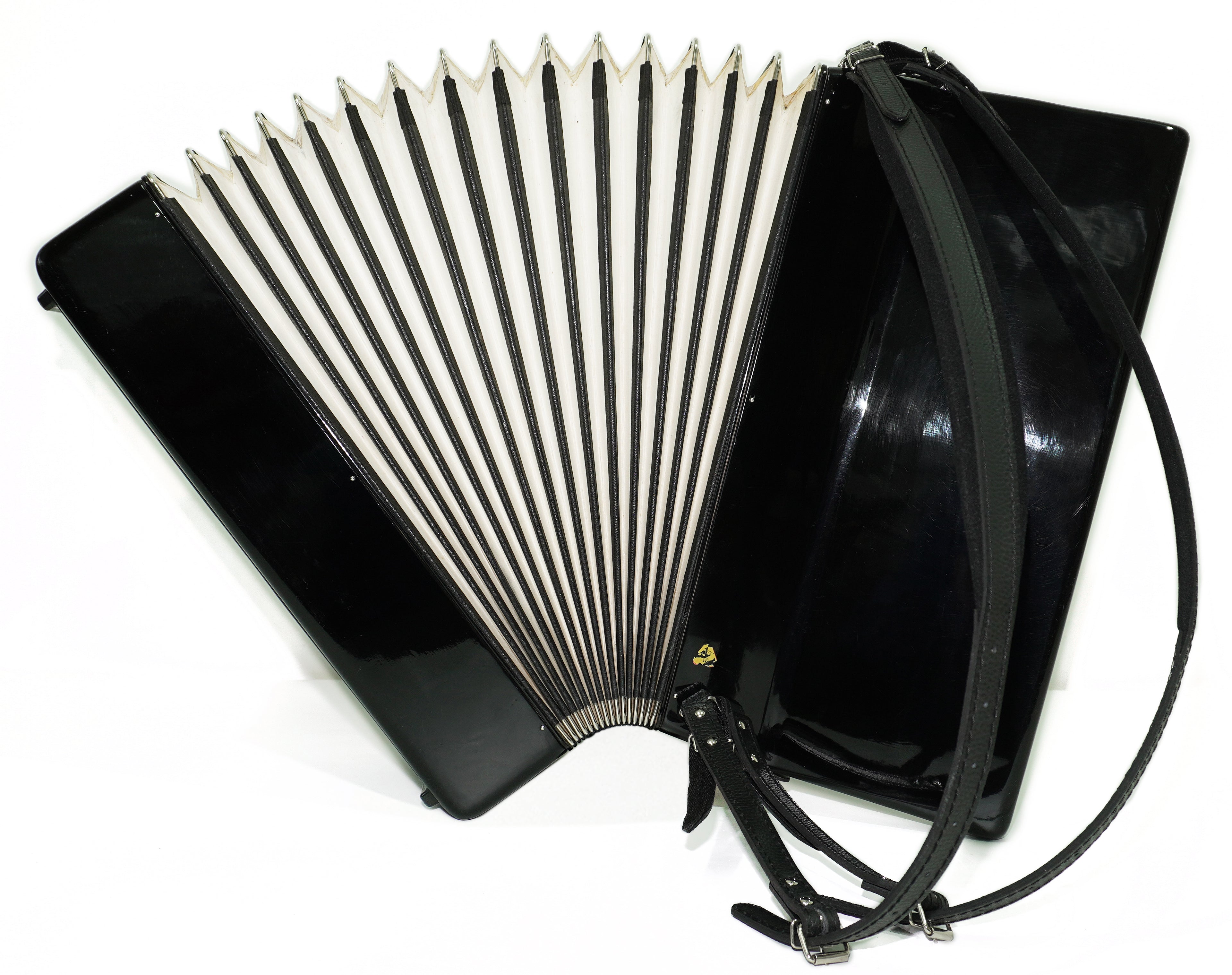 Weltmeister Stella Accordion 120 Bass, German Full Size Keyboard Piano Accordian, New Straps and Soft Bag for Gift, 2703
