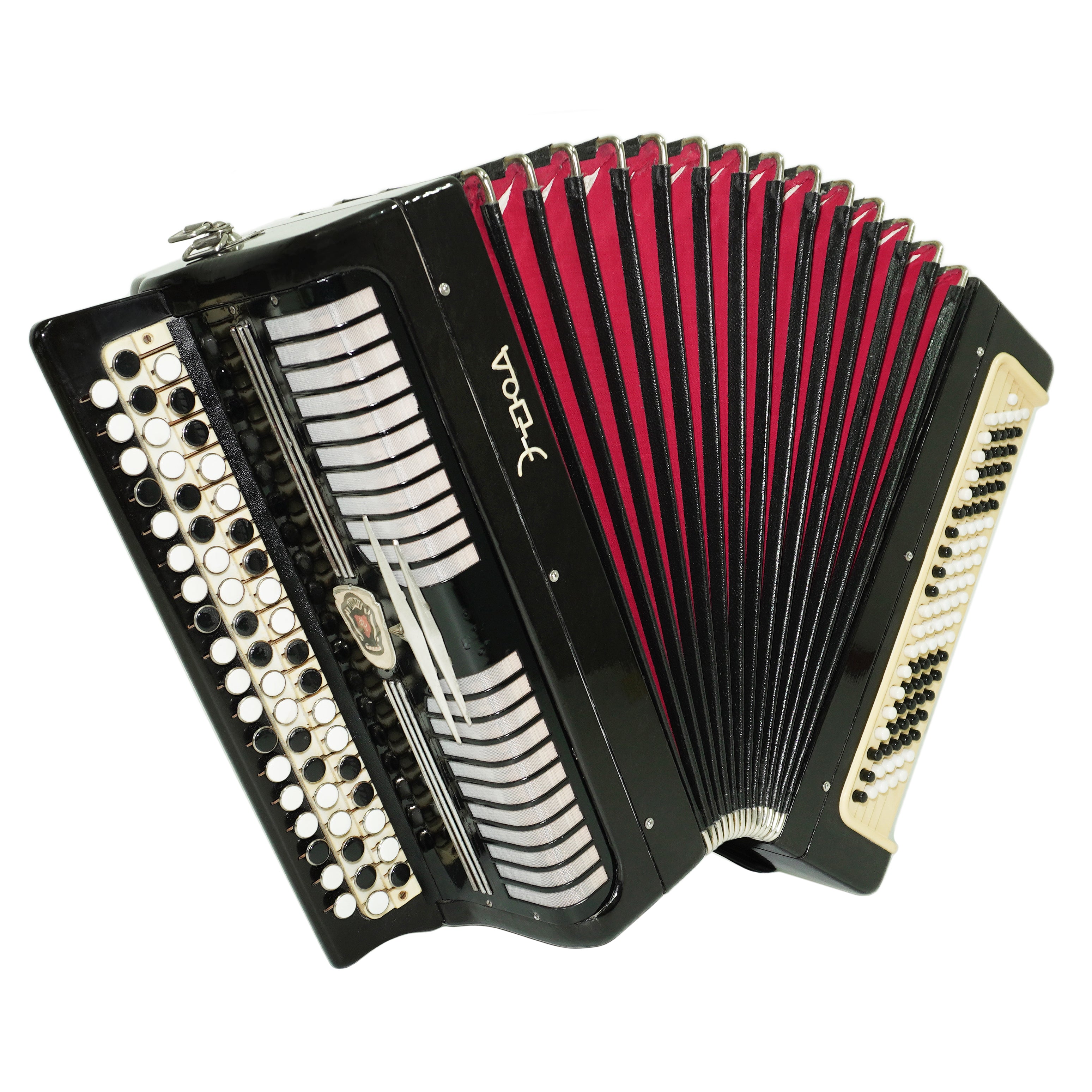 Tulskiy Russian Bayan Etude, 3 Row Chromatic Button Accordion, B System, New Straps and Soft Bag, Soviet Garmoshka Tula, 2700