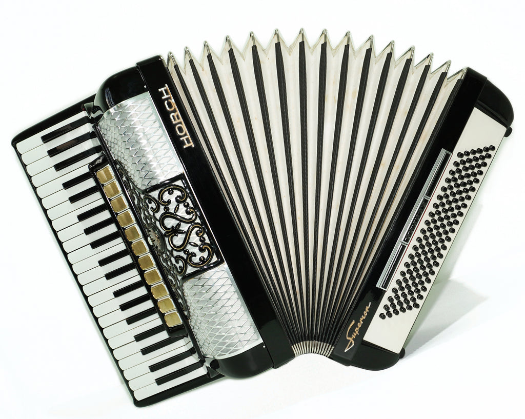 Full Size Horch Accordion 120 Bass, Original Concert Piano Accordion, made in Germany, New Straps and Soft Bag for Gift, Musical Instrument, 2702