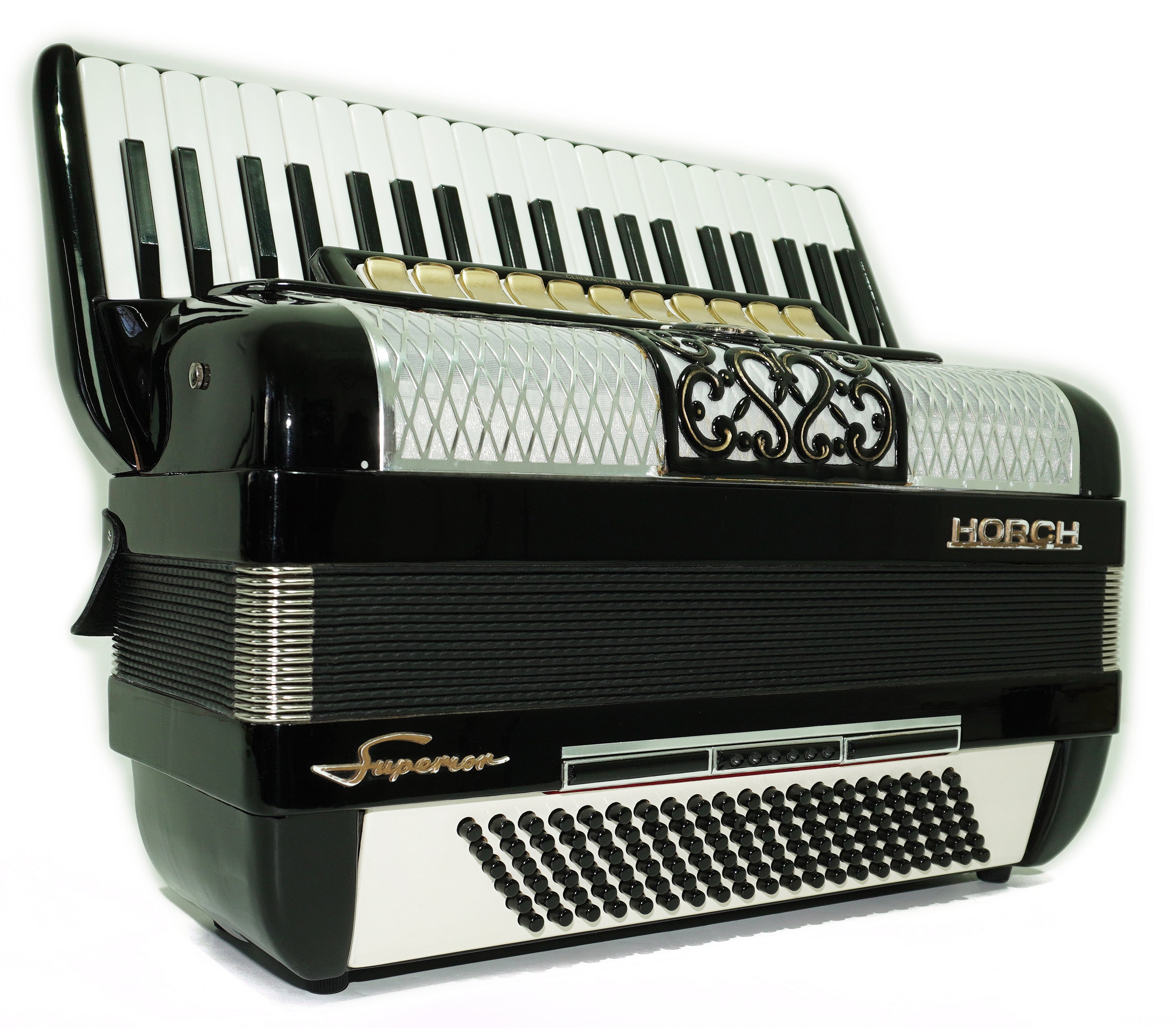 Full Size Horch Accordion 120 Bass, Original Concert Piano Accordion, made in Germany, New Straps and Soft Bag for Gift, Musical Instrument, 2702