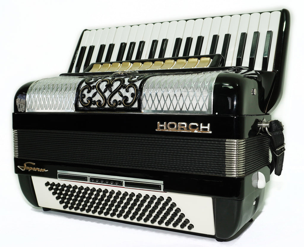 Full Size Horch Accordion 120 Bass, Original Concert Piano Accordion, made in Germany, New Straps and Soft Bag for Gift, Musical Instrument, 2702