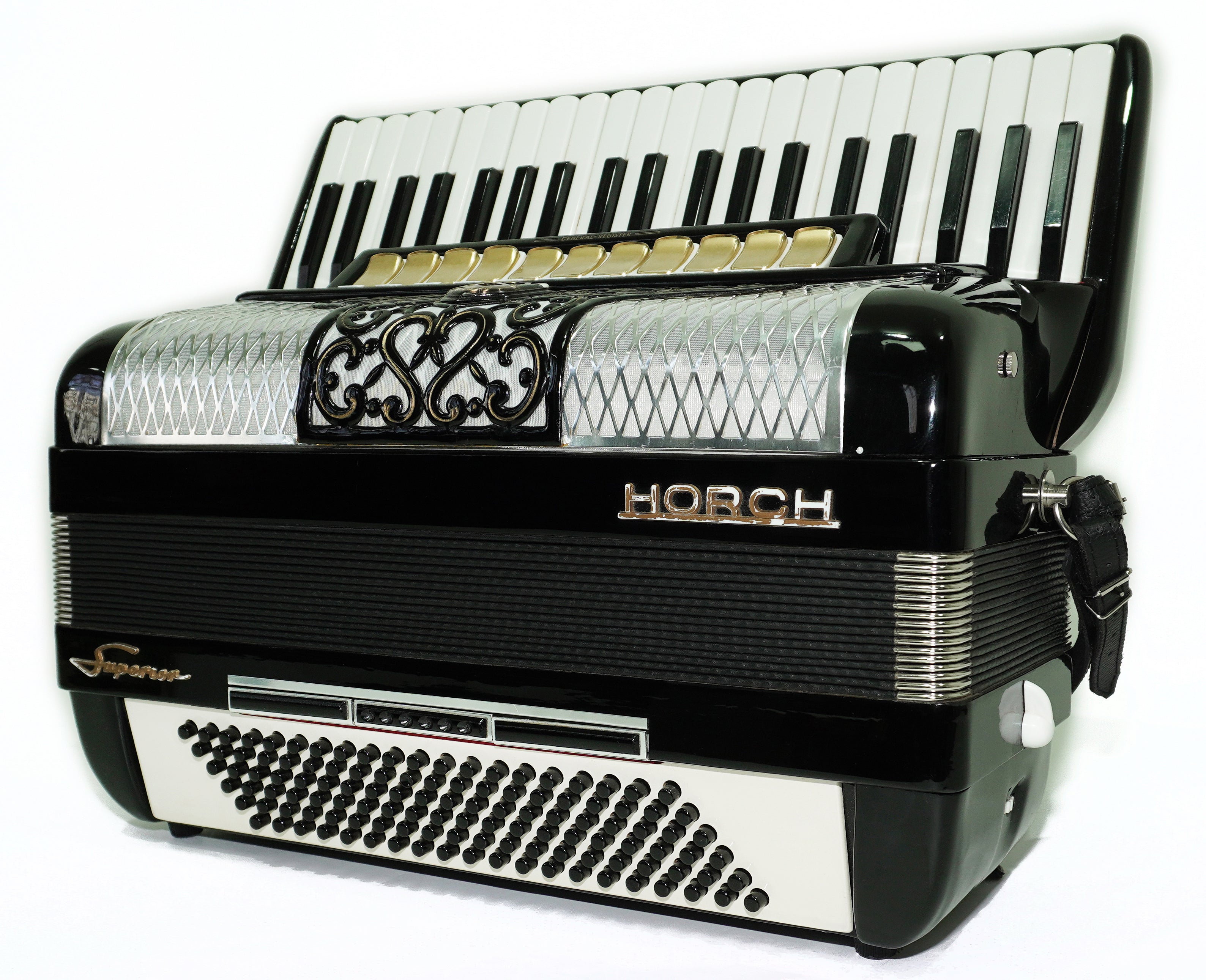 Full Size Horch Accordion 120 Bass, Original Concert Piano Accordion, made in Germany, New Straps and Soft Bag for Gift, Musical Instrument, 2702