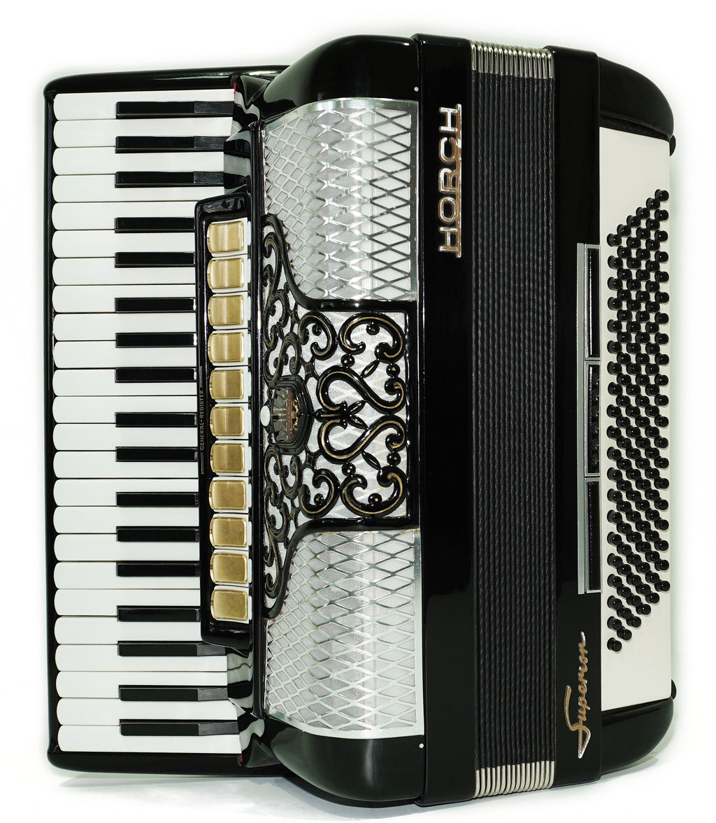 Full Size Horch Accordion 120 Bass, Original Concert Piano Accordion, made in Germany, New Straps and Soft Bag for Gift, Musical Instrument, 2702