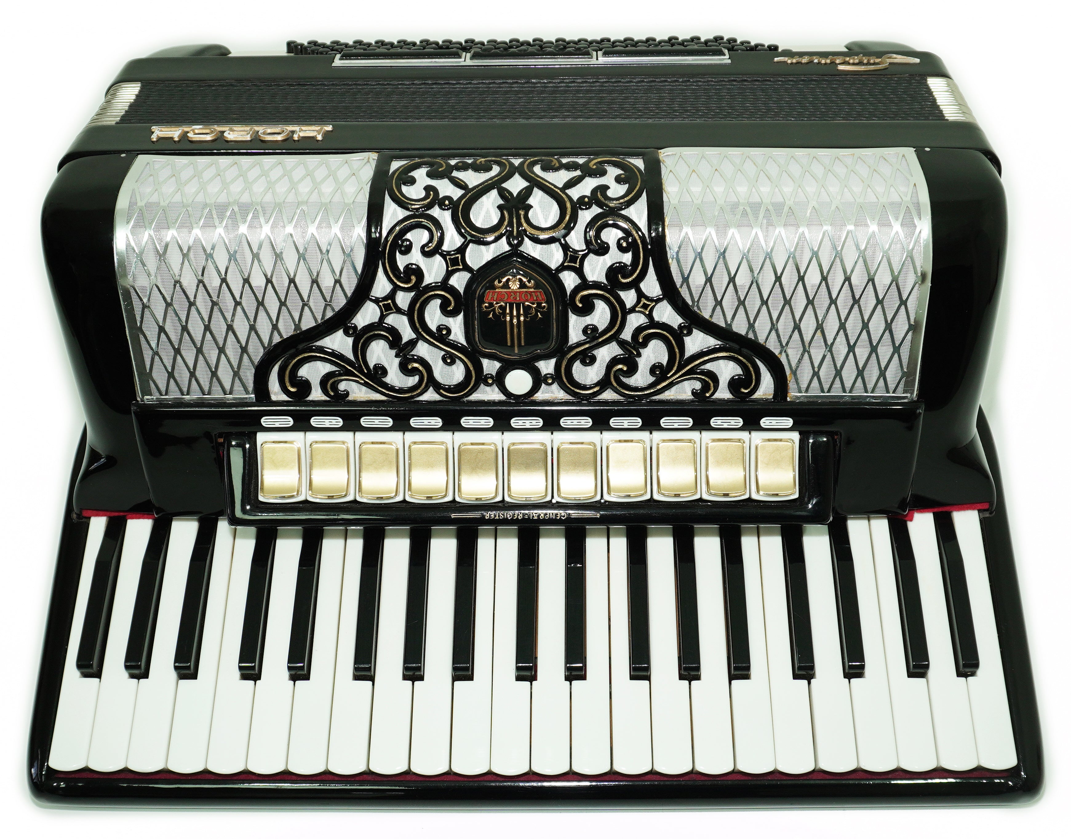 Full Size Horch Accordion 120 Bass, Original Concert Piano Accordion, made in Germany, New Straps and Soft Bag for Gift, Musical Instrument, 2702