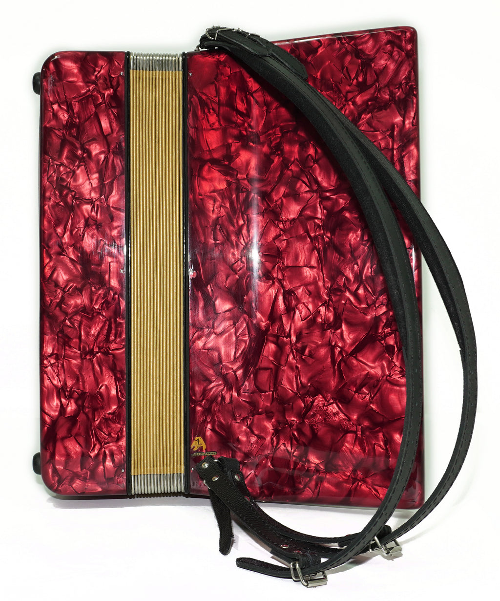 Vintage Weltmeister Stella Accordion 120 Bass, Old German Keyboard Piano Accordian, New Straps and Soft Bag for Gift, 2709