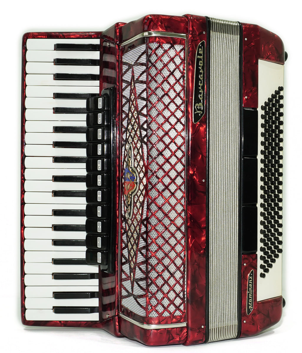 Professional Barcarole Prominenz Piano Accordion 120 Bass, made in Germany, Straps and Case, 2708
