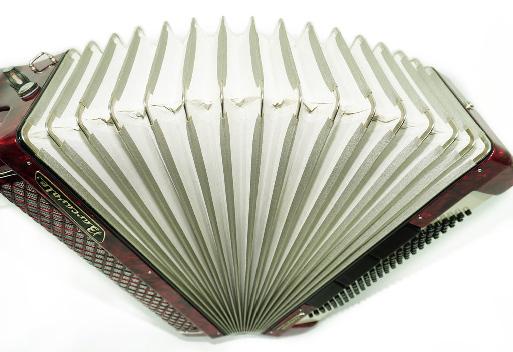 Professional Barcarole Prominenz Piano Accordion 120 Bass, made in Germany, Straps and Case, 2708