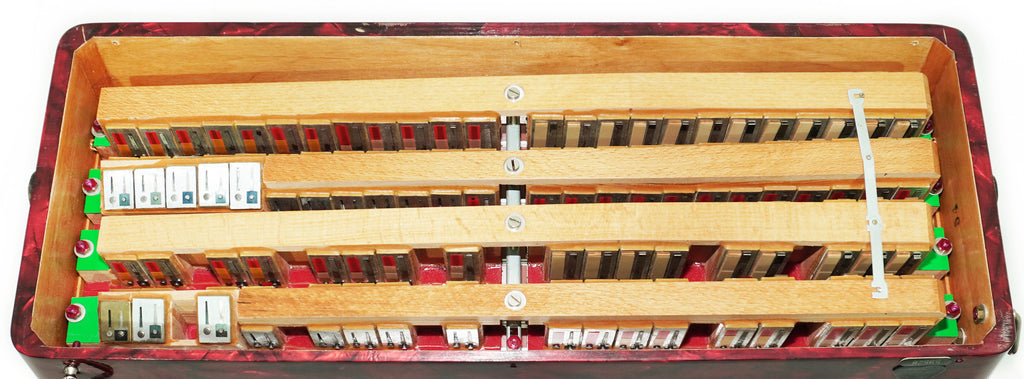 Professional Barcarole Prominenz Piano Accordion 120 Bass, made in Germany, Straps and Case, 2708