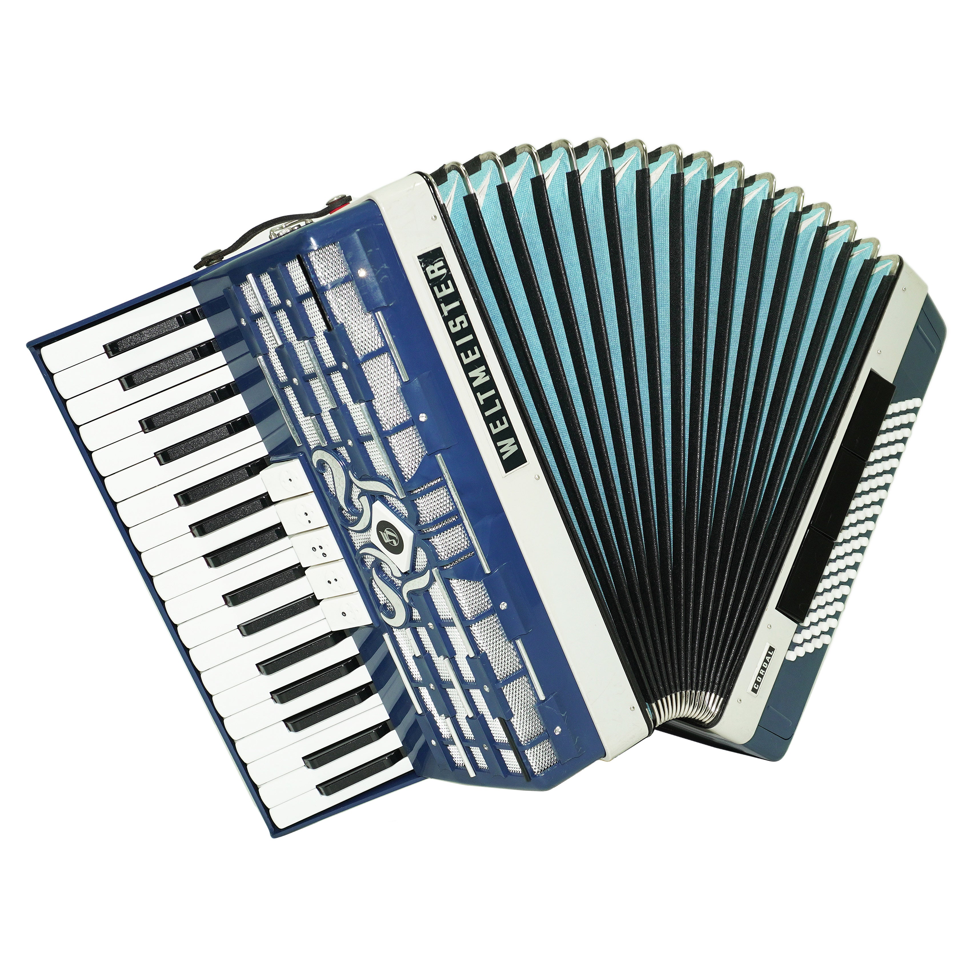 Weltmeister Cordal Accordion 80 Bass made in Germany, New Straps Soft Case for Gift, Vintage Keyboard Piano Accordian Musical Instrument, 2706