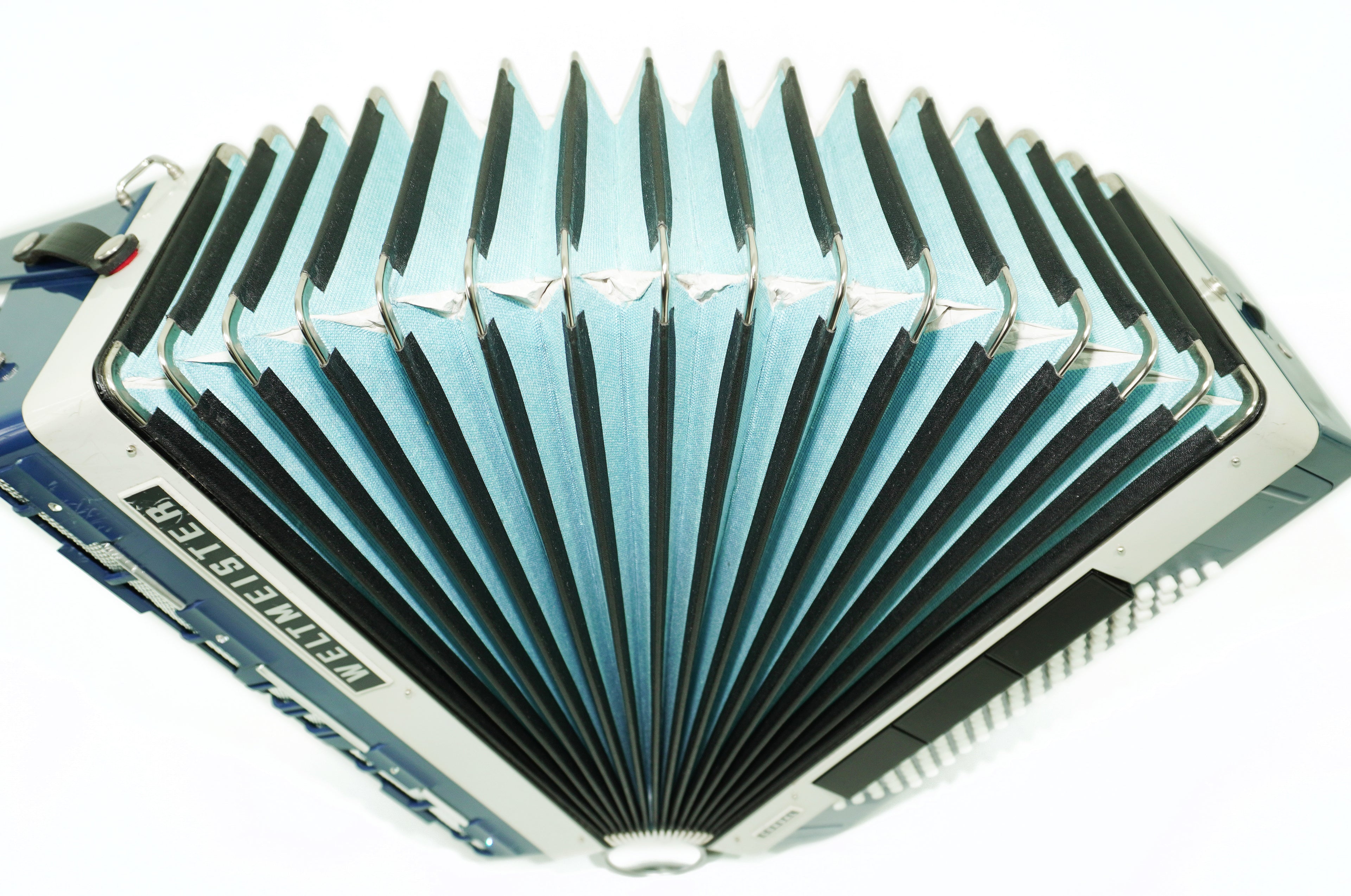 Weltmeister Cordal Accordion 80 Bass made in Germany, New Straps Soft Case for Gift, Vintage Keyboard Piano Accordian Musical Instrument, 2706