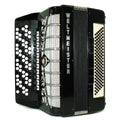 Vintage Weltmeister Grandina Button Accordion 120 Bass, made in Germany, 5 Row Bayan B Griff, Straps and Case, 2707