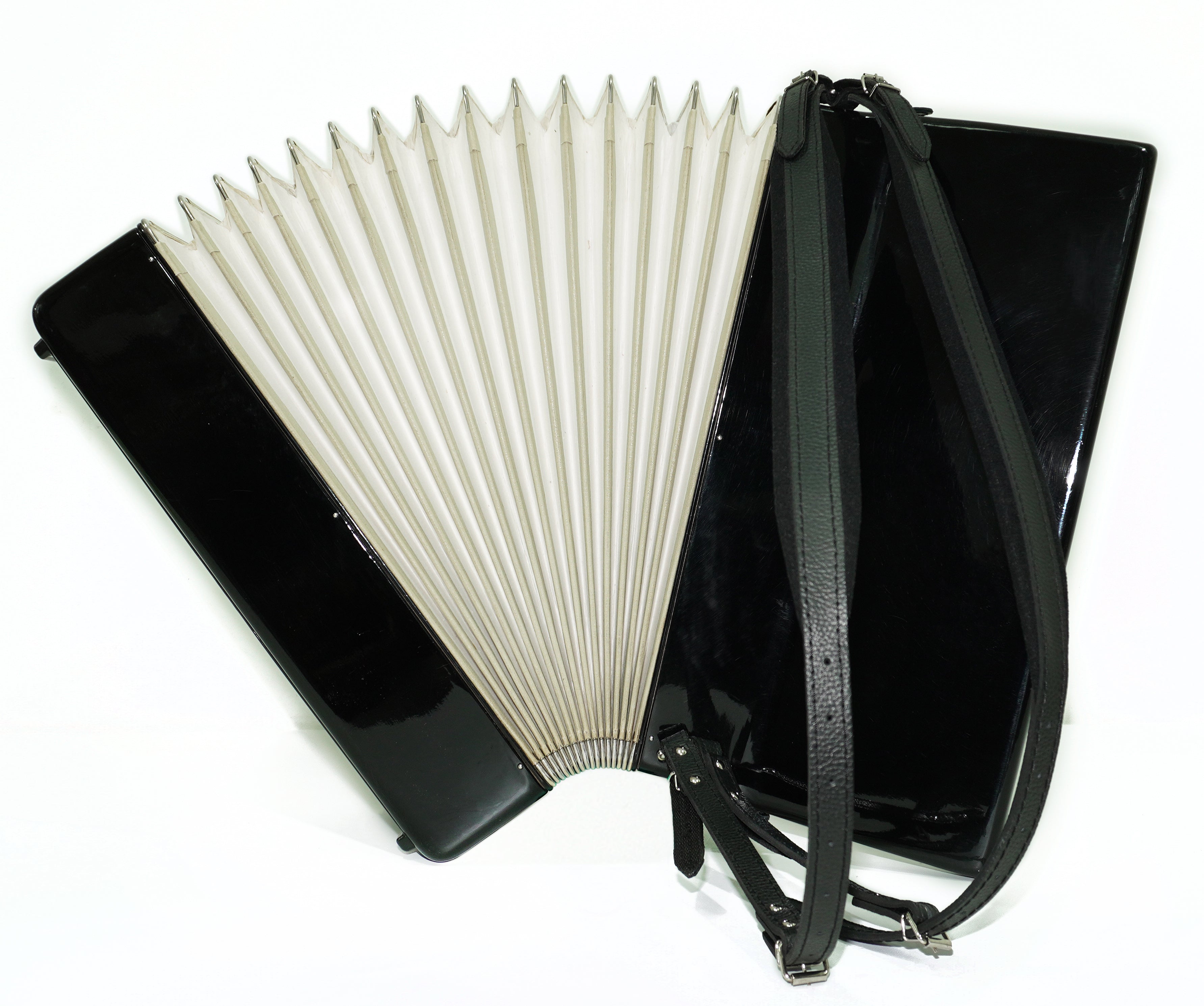 Weltmeister Amigo Accordion 120 Bass, German Full Size Keyboard Piano Accordian, New Straps and Soft Bag, 2713