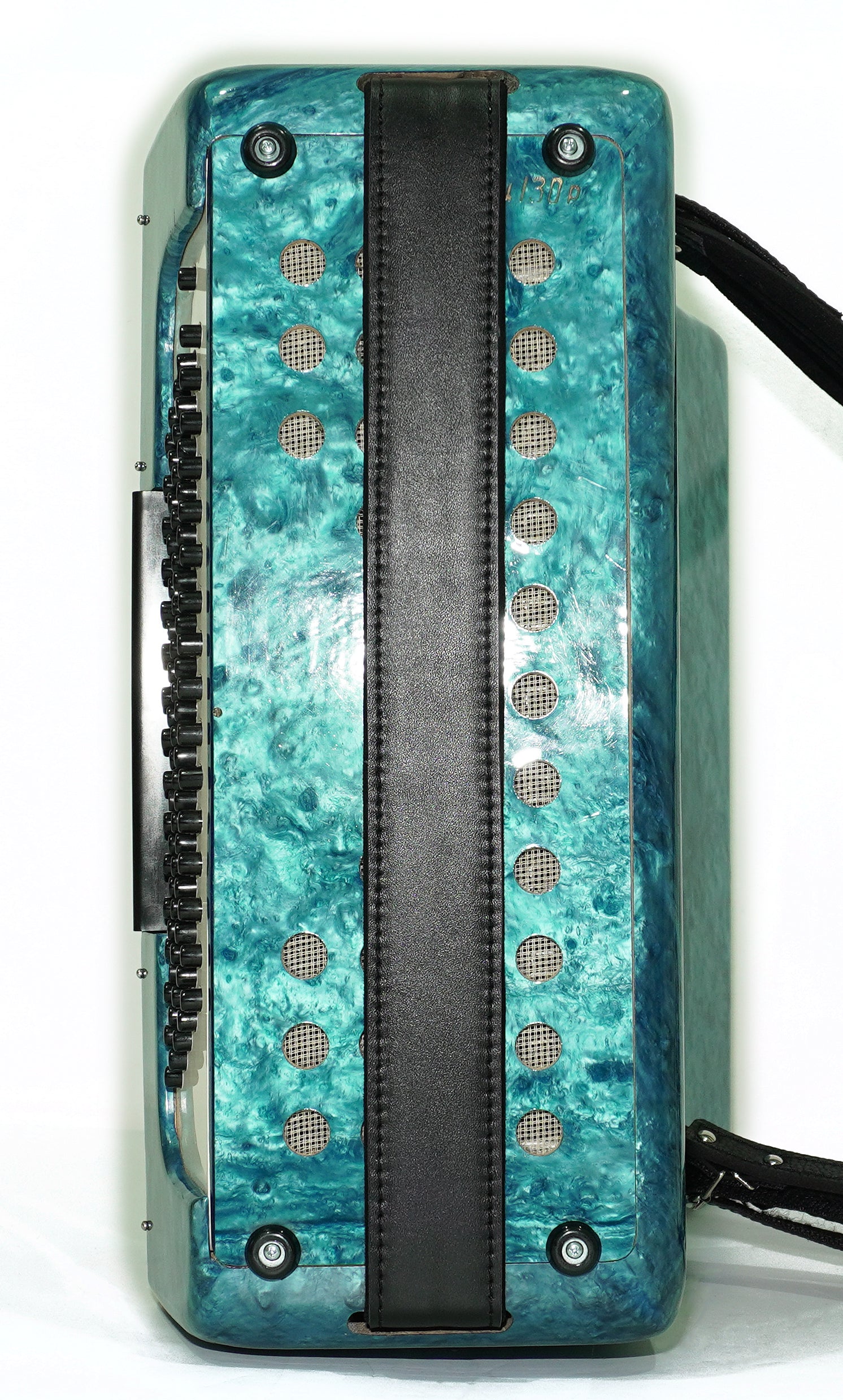 Mriya Piano Accordion 80 Bass Buttons, Ukraine Vintage Keyboard Accordian Musical Instrument, New Straps and Soft Case for Gift, 2727
