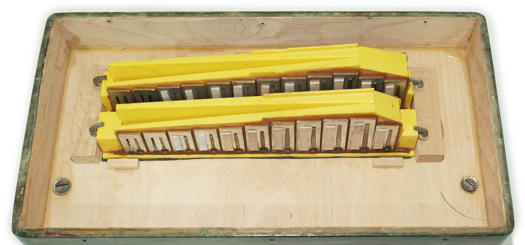 Folk Bayan Garmon Ukraine Marichka, Vintage Button Accordion Harmonica, 23x25 Squeezebox, Old Garmoshka in Tune, 2731