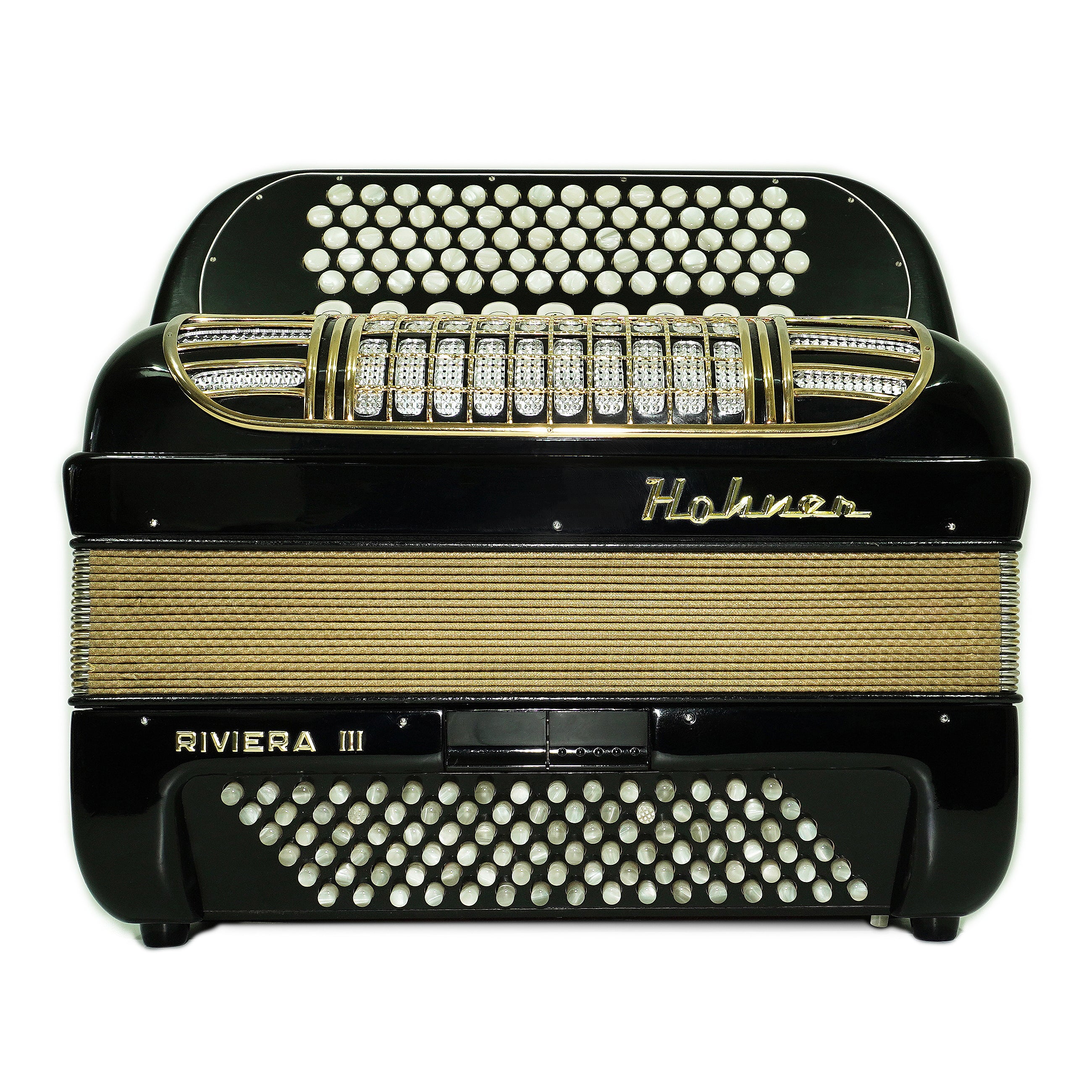 Hohner Riviera III 5 Row Lightweight Button Accordion 96 Bass made in Germany, C Griff, New Straps, Original Accordeone de Botones, 2714