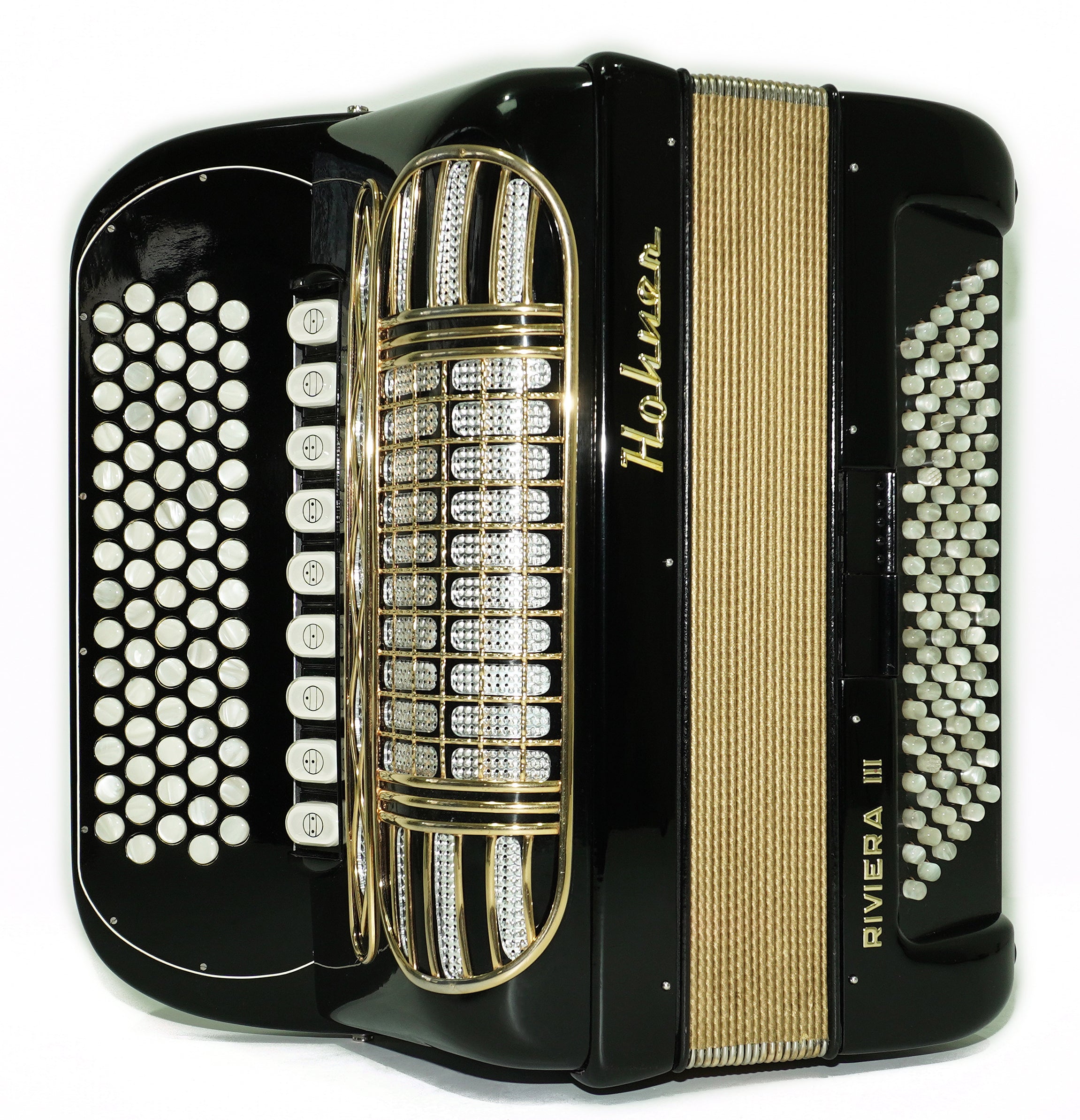 Hohner Riviera III 5 Row Lightweight Button Accordion 96 Bass made in Germany, C Griff, New Straps, Original Accordeone de Botones, 2714