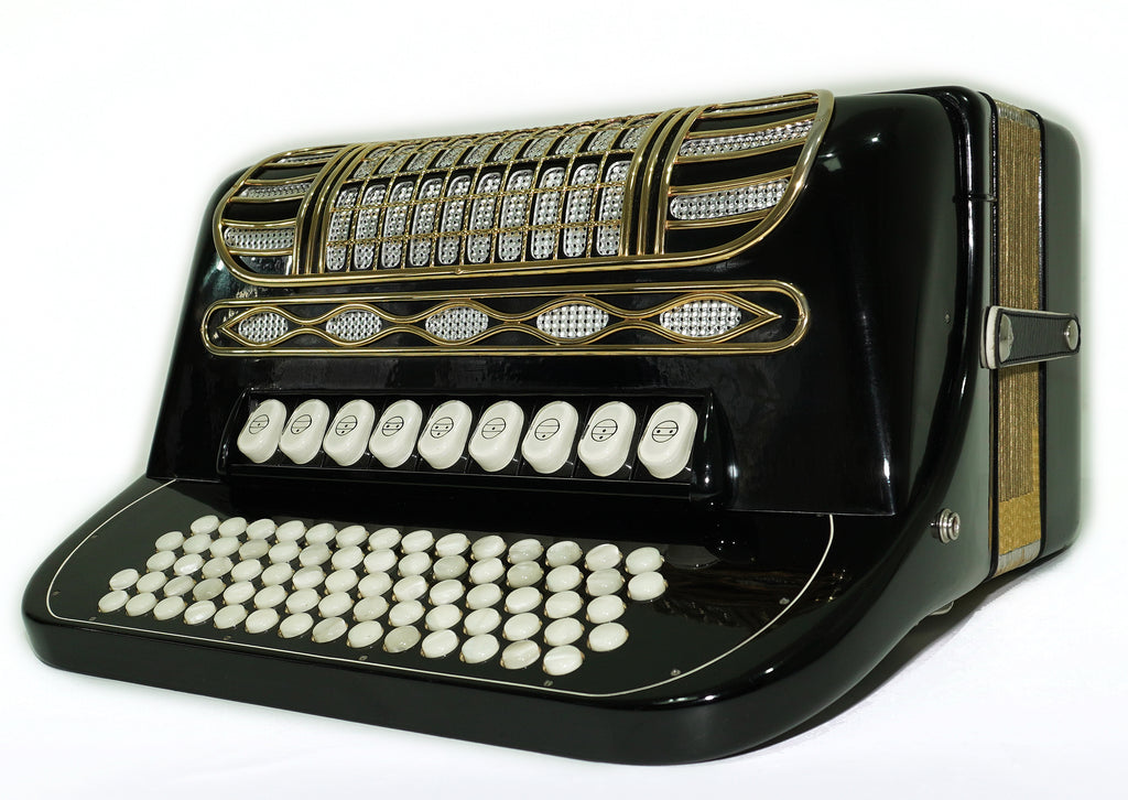 Hohner Riviera III 5 Row Lightweight Button Accordion 96 Bass made in Germany, C Griff, New Straps, Original Accordeone de Botones, 2714