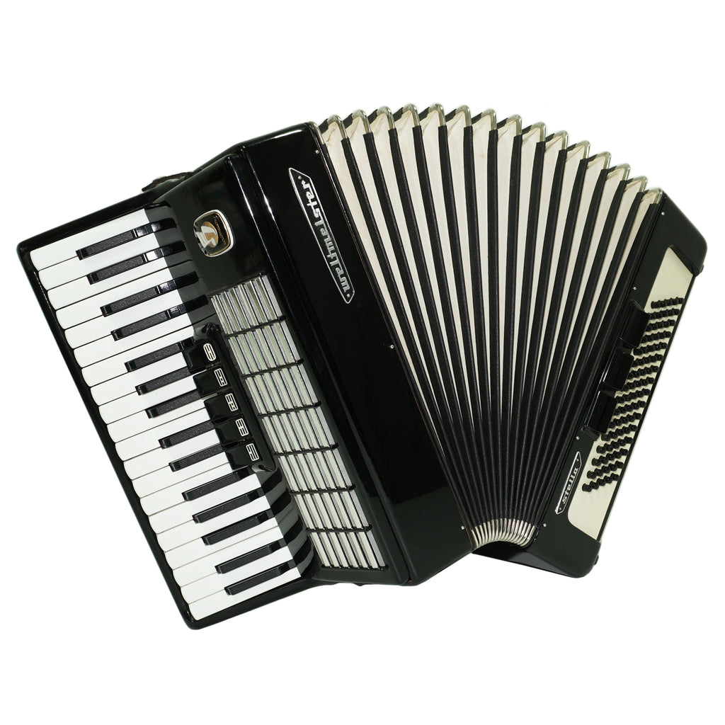 Weltmeister Stella Accordion 80 Bass made in Germany, New Straps Soft Case for Gift, Keyboard Piano Accordian Musical Instrument, 2711