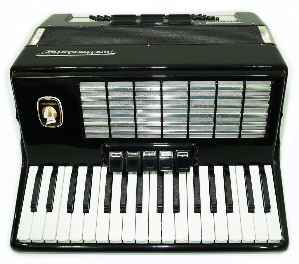 Weltmeister Stella Accordion 80 Bass made in Germany, New Straps Soft Case for Gift, Keyboard Piano Accordian Musical Instrument, 2711