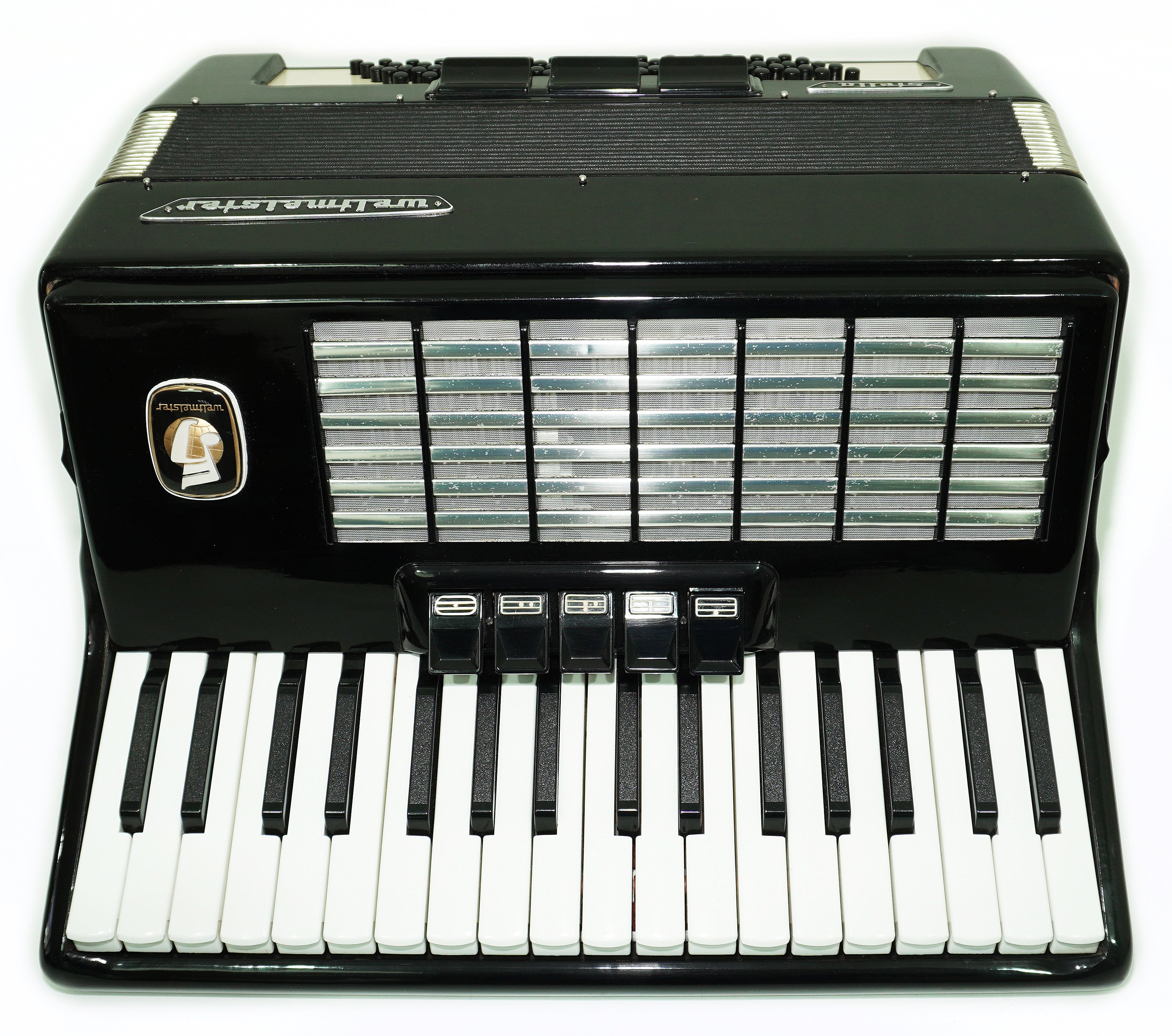 Weltmeister Stella Accordion 80 Bass made in Germany, New Straps Soft Case for Gift, Keyboard Piano Accordian Musical Instrument, 2711