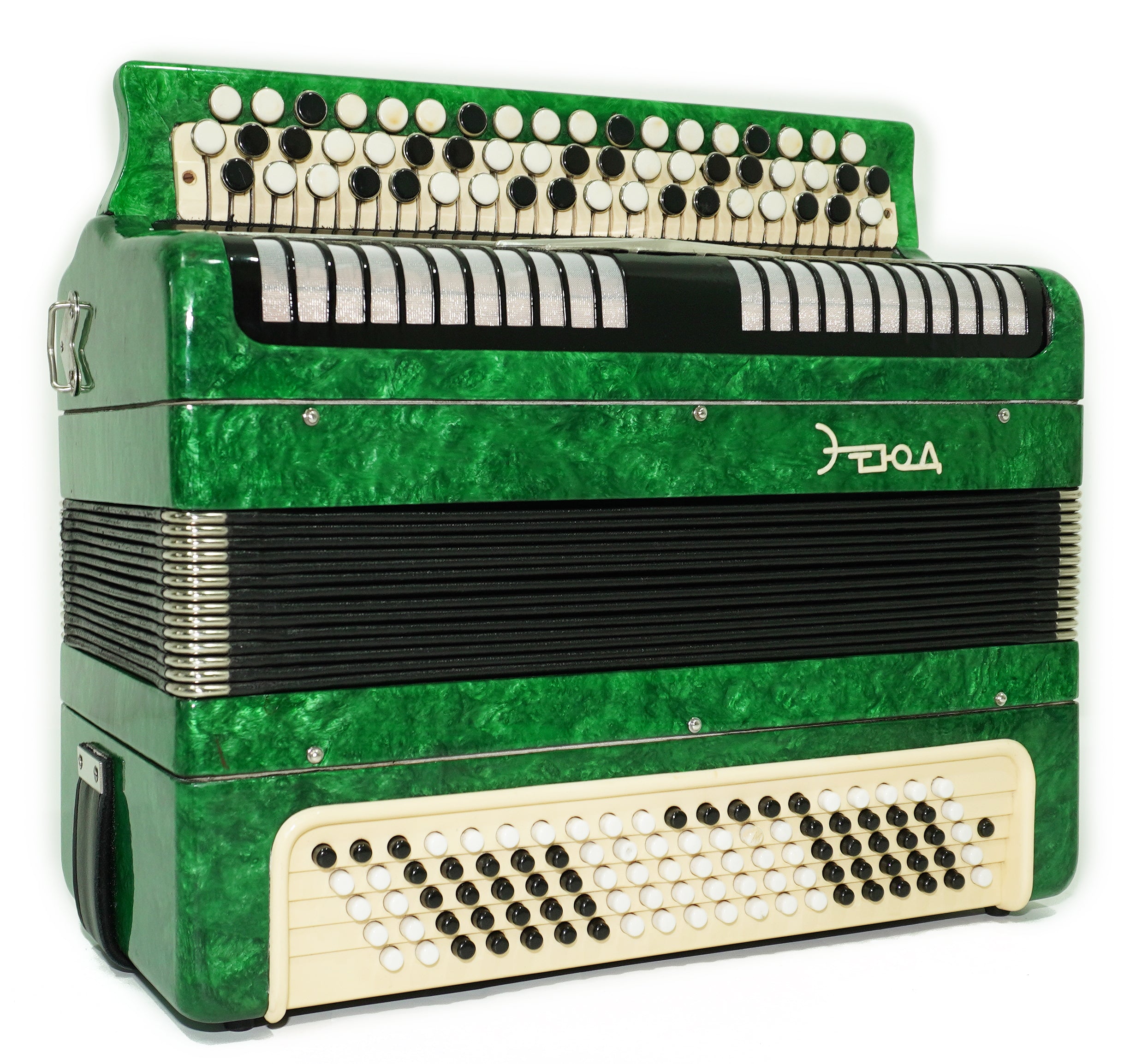 Etude Tulskiy Russian Bayan, 3 Row Chromatic Button Accordion 100 bass, New Straps and Soft Case for Gift, Acordeone de Botones, 2712