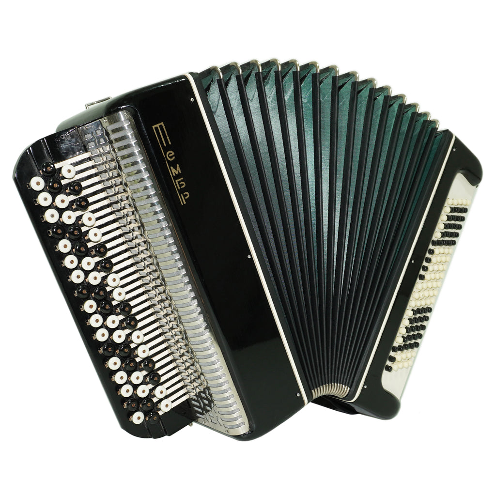 Bayan Tembr Ukraine Button Accordion 100 Bass, New Straps and Case, Concertina Stradella B System, Harmonica in Tune, 2721
