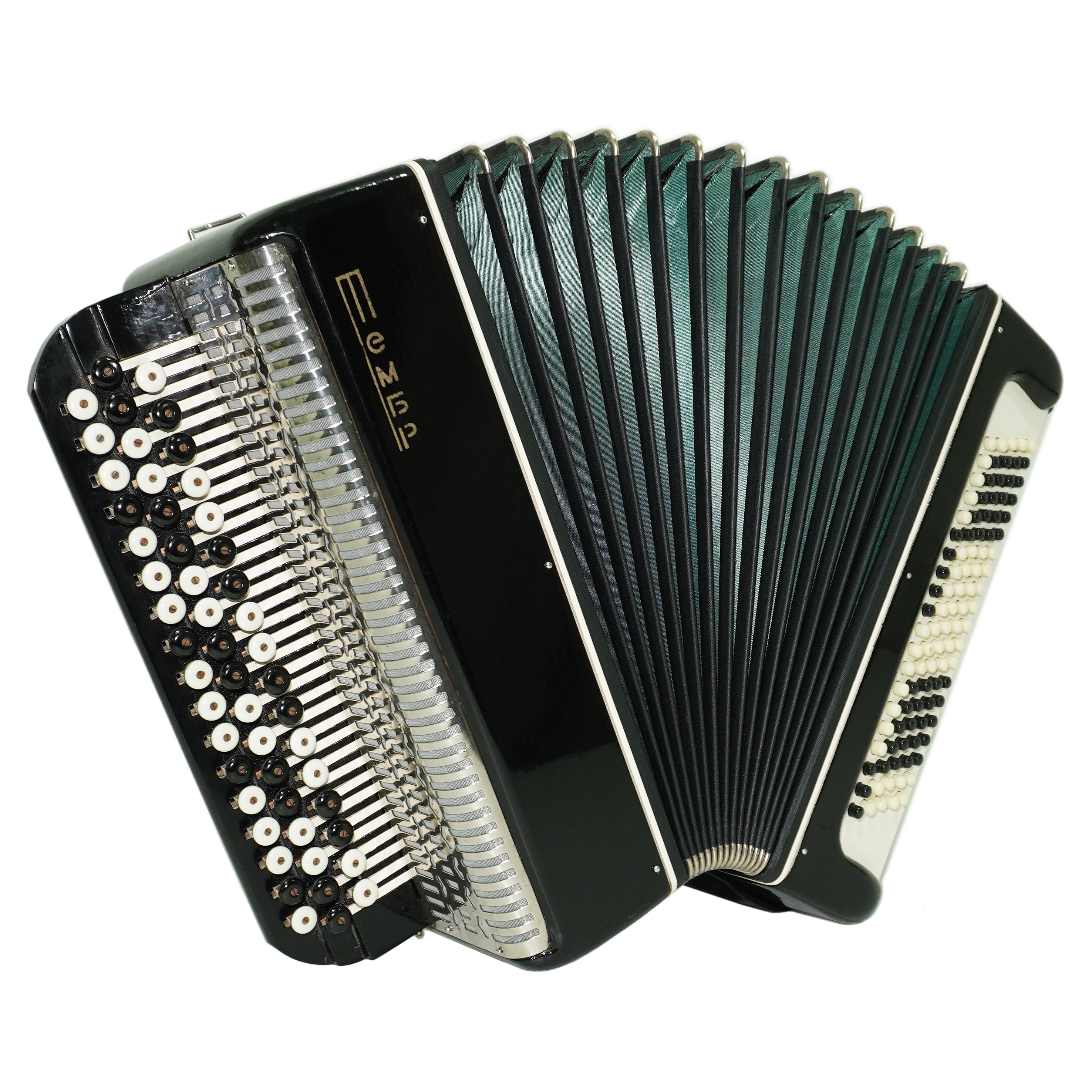 Bayan Tembr Ukraine Button Accordion 100 Bass, New Straps and Case, Concertina Stradella B System, Harmonica in Tune, 2721