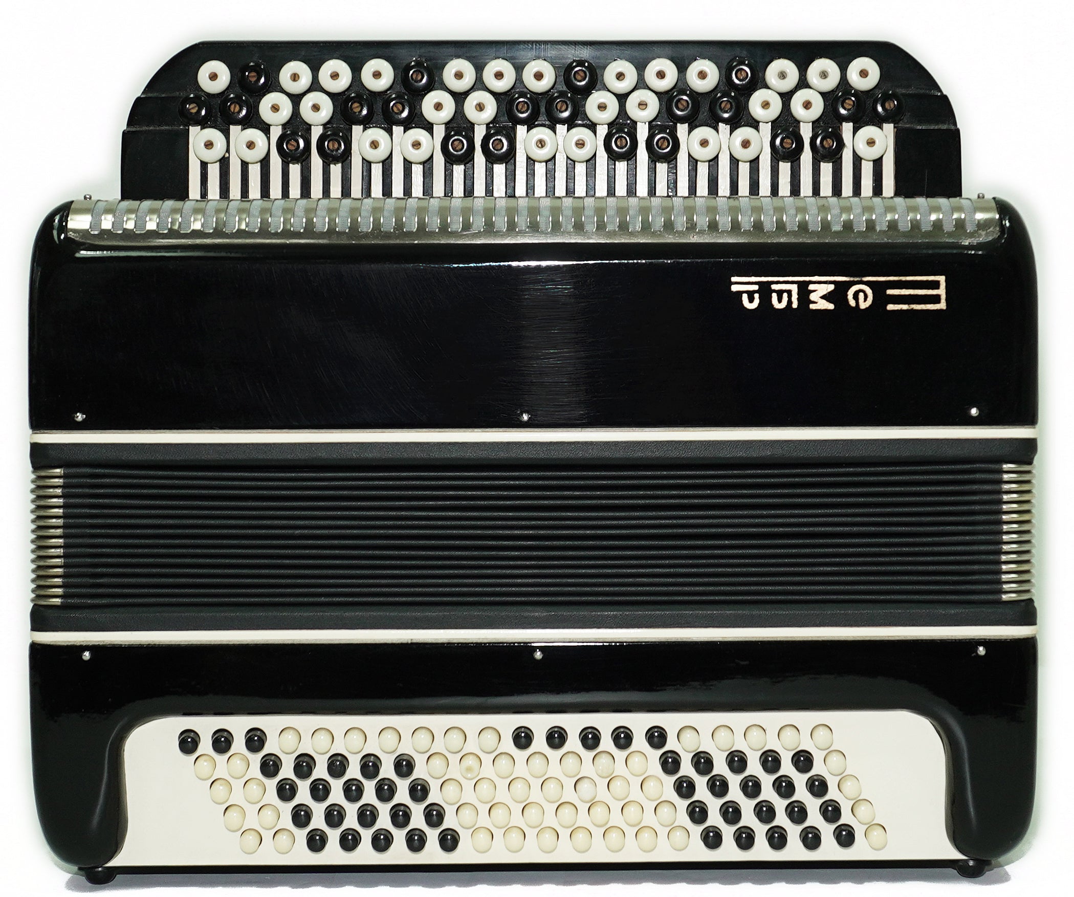 Bayan Tembr Ukraine Button Accordion 100 Bass, New Straps and Case, Concertina Stradella B System, Harmonica in Tune, 2721