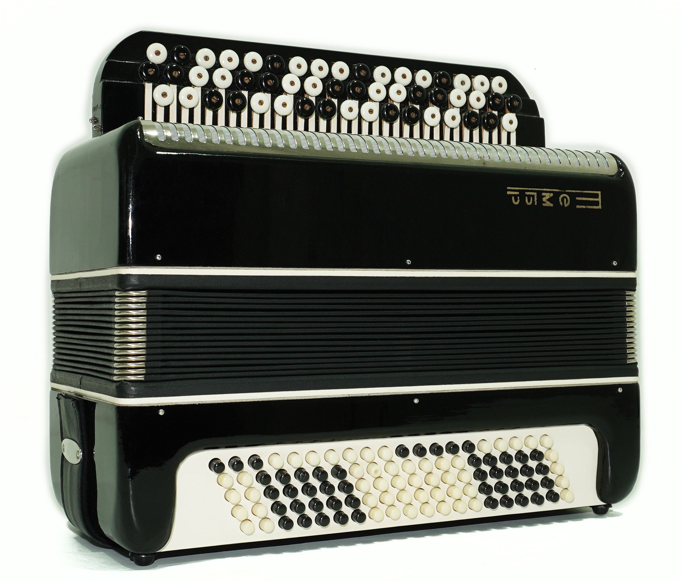 Bayan Tembr Ukraine Button Accordion 100 Bass, New Straps and Case, Concertina Stradella B System, Harmonica in Tune, 2721