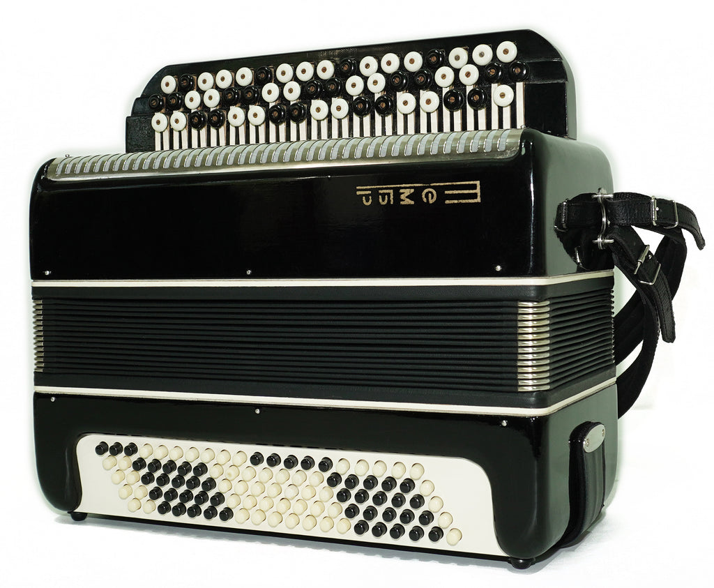 Bayan Tembr Ukraine Button Accordion 100 Bass, New Straps and Case, Concertina Stradella B System, Harmonica in Tune, 2721