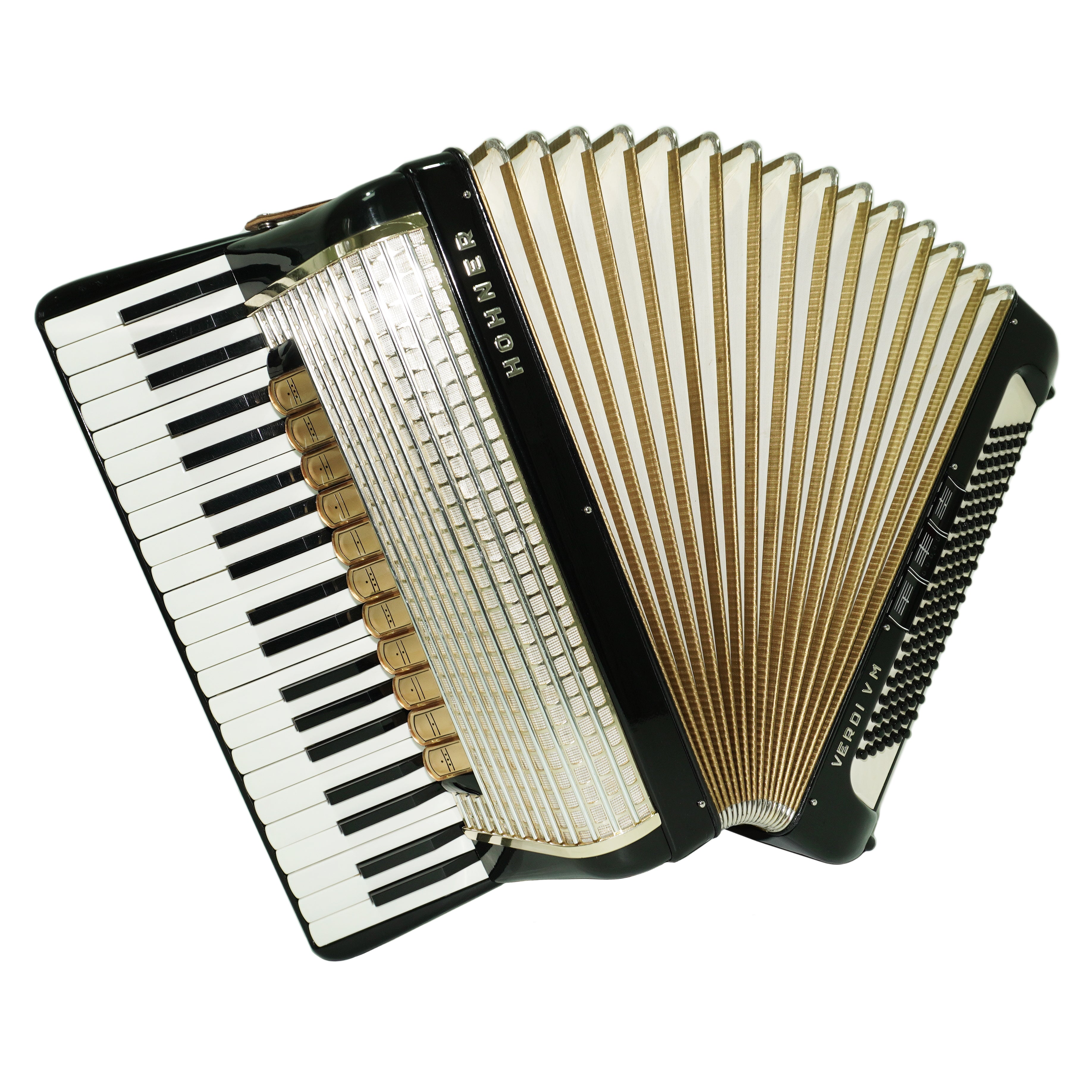 Full Size Horch DeLuxe Accordion 120 Bass, Original Concert Piano Accordion, made in Germany, New Straps and Soft Bag for Gift, 2720