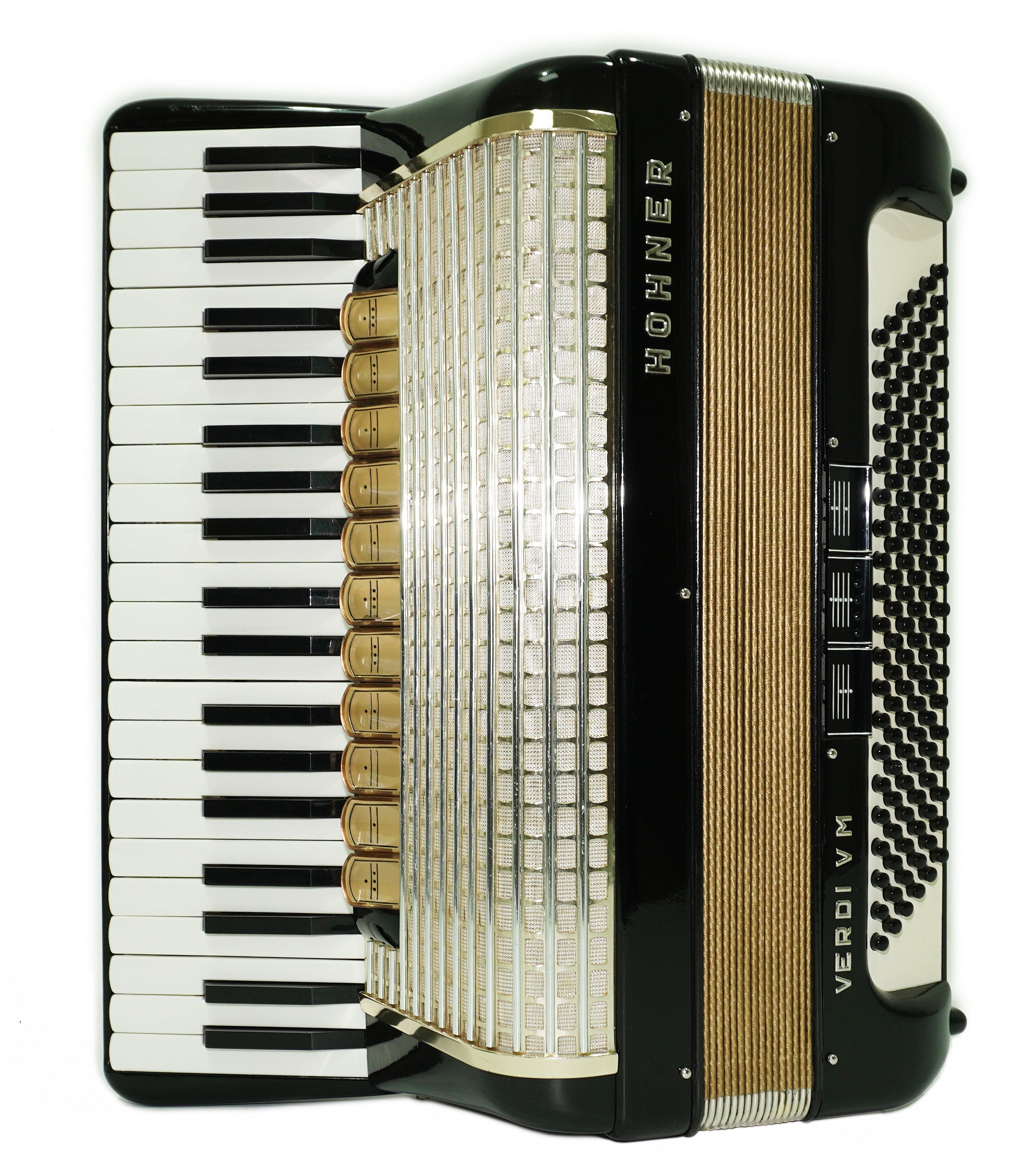 Full Size Horch DeLuxe Accordion 120 Bass, Original Concert Piano Accordion, made in Germany, New Straps and Soft Bag for Gift, 2720