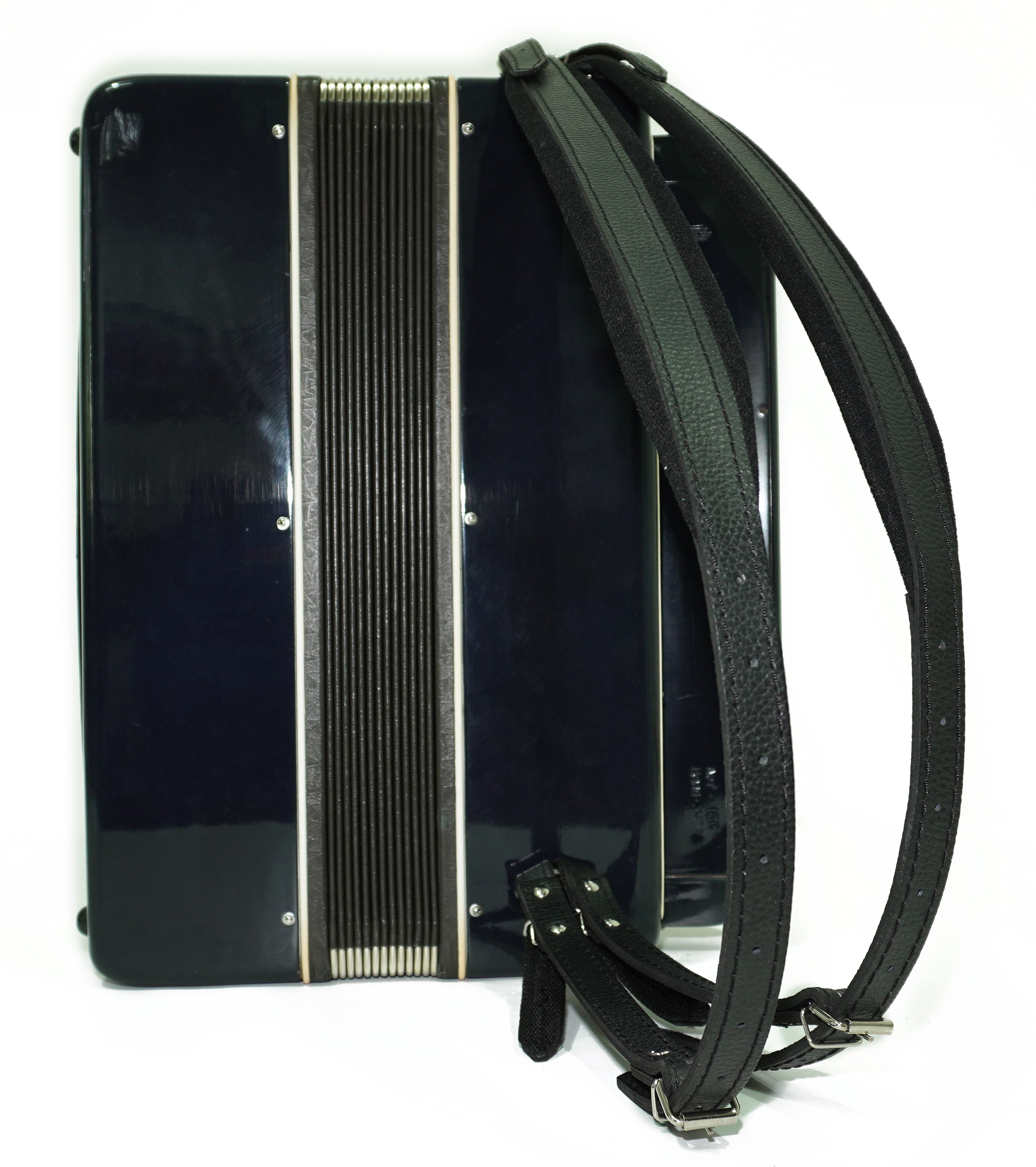 Converter Bayan Rubin 7 Free Bass and Stradella, 120 Bass Button Accordion, Vintage Russian Bayan Accordian with Straps and Case, 2717
