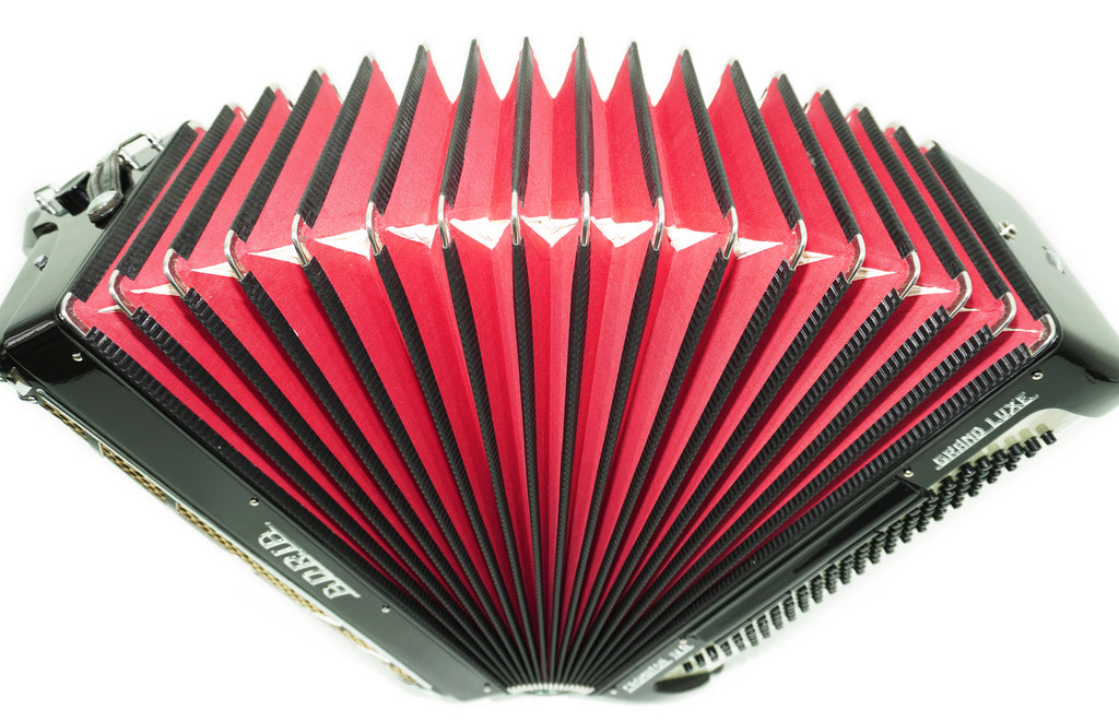 Adria Cromaton IV.A Grand Luxe 5 Row Button Accordion 120 Bass, made in Italy, Cassotto, C Griff, includes Straps and Hard Case, 2715